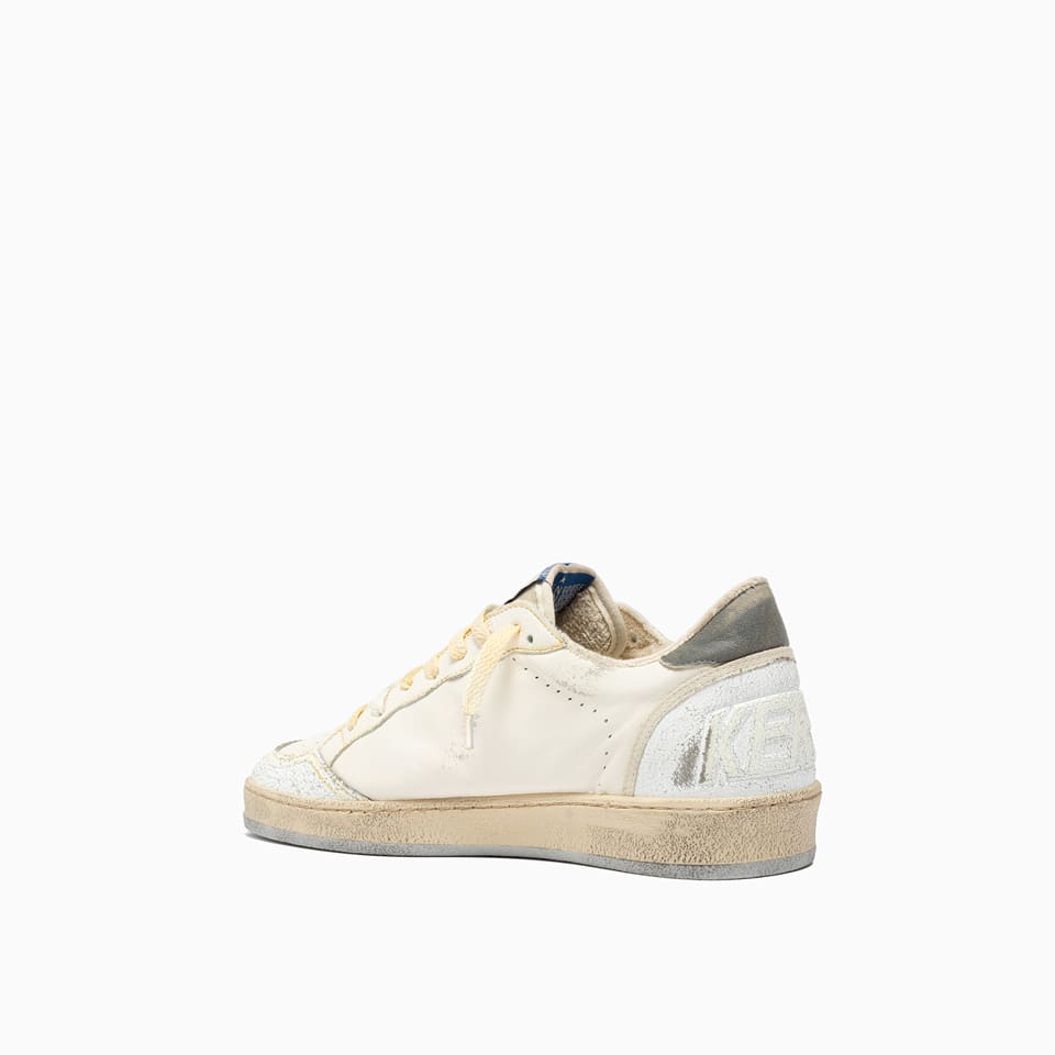 Shop Golden Goose Ball Star Napa Leather Sneakers In White