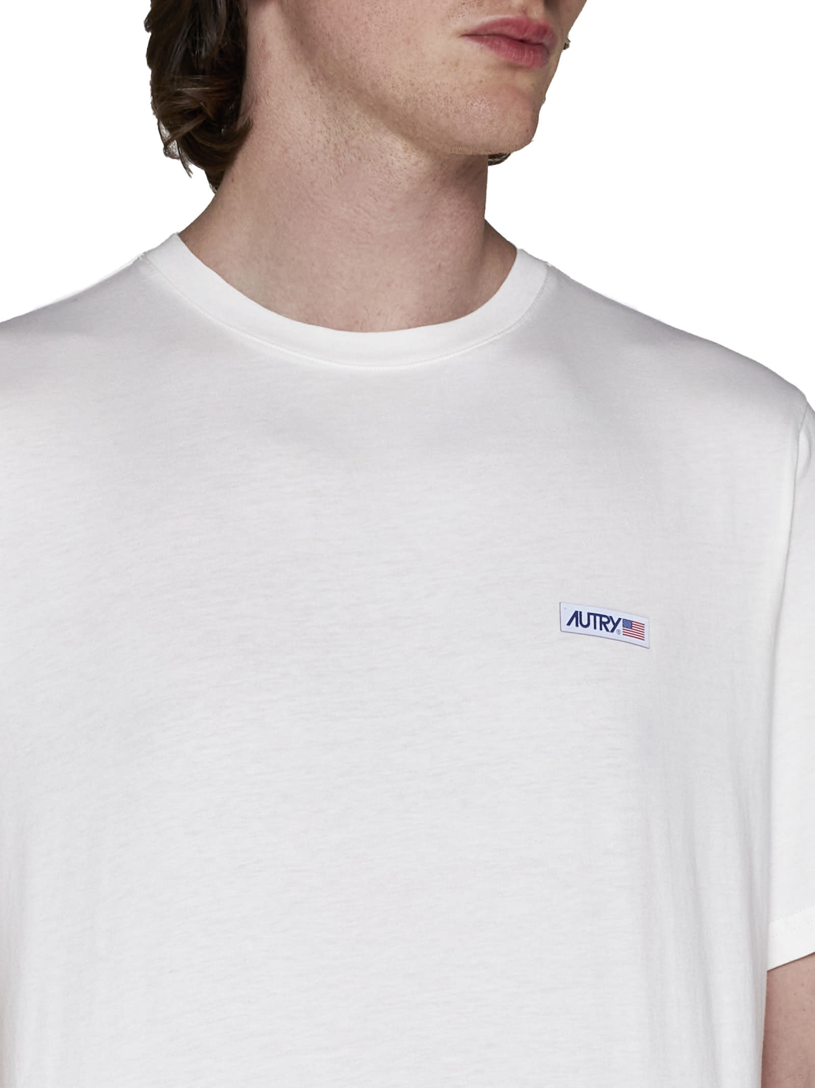 Shop Autry T-shirt In Apparel White