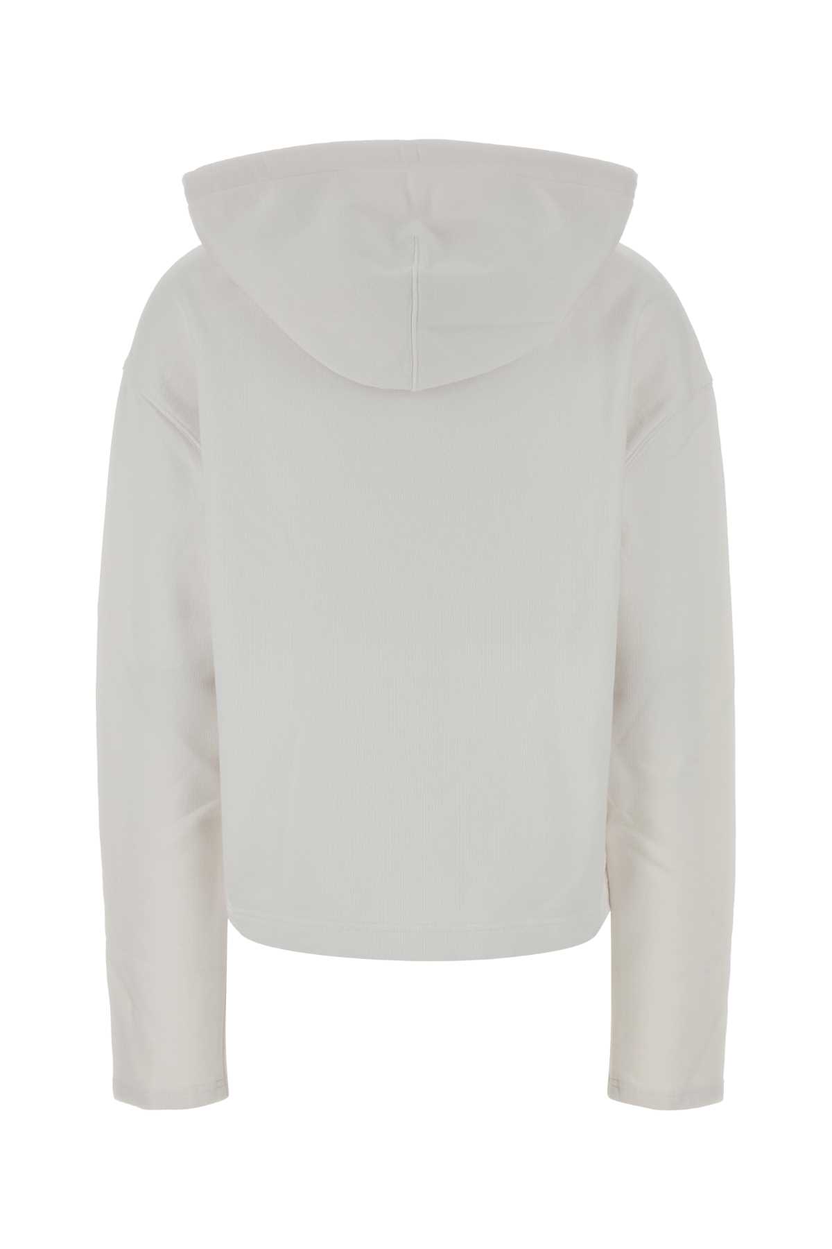 Ami Alexandre Mattiussi White Cotton Sweatshirt In White
