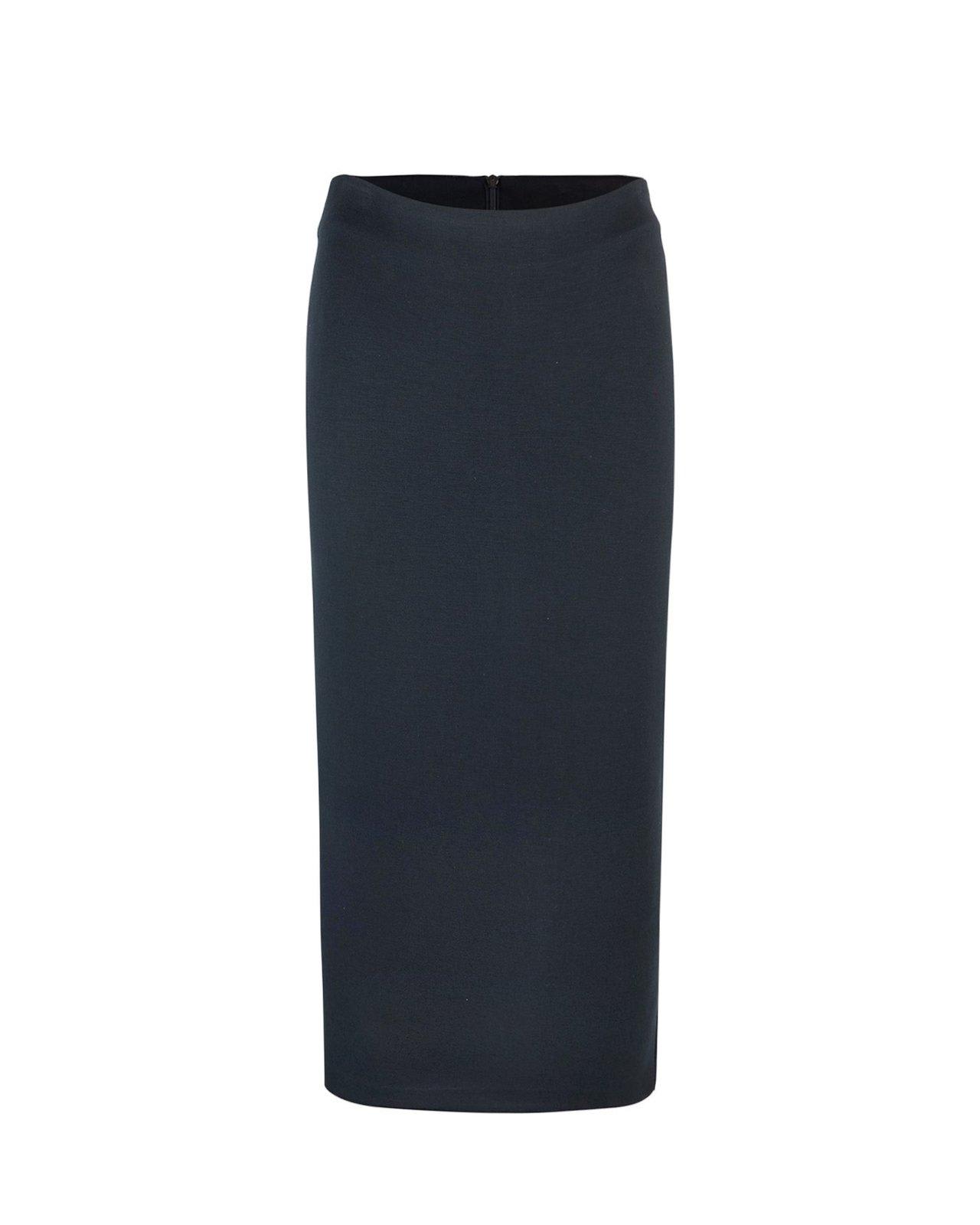 Shop 's Max Mara Zip Detailed High Waist Skirt In Black