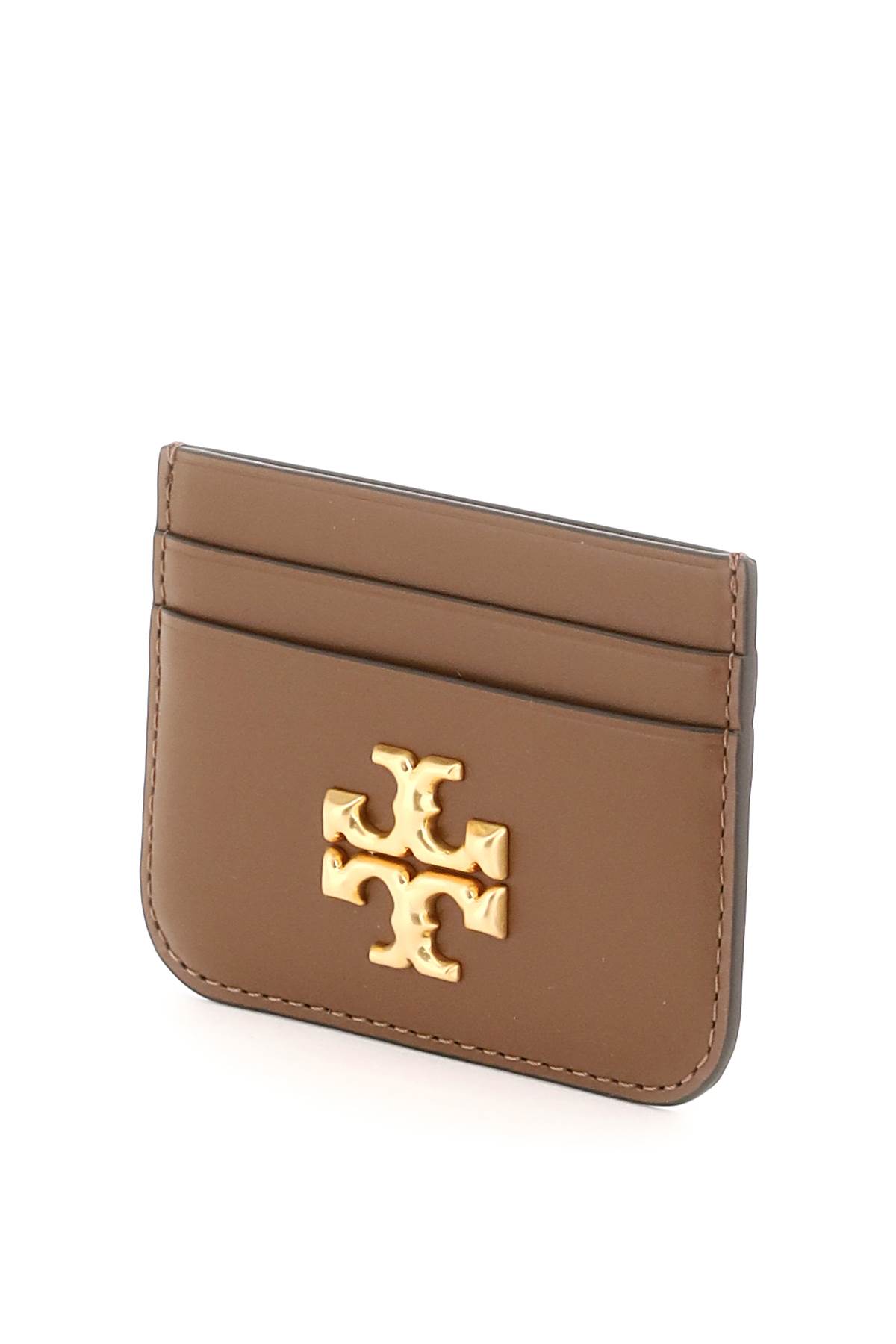 Tory Burch Eleanor Card Case In Brown