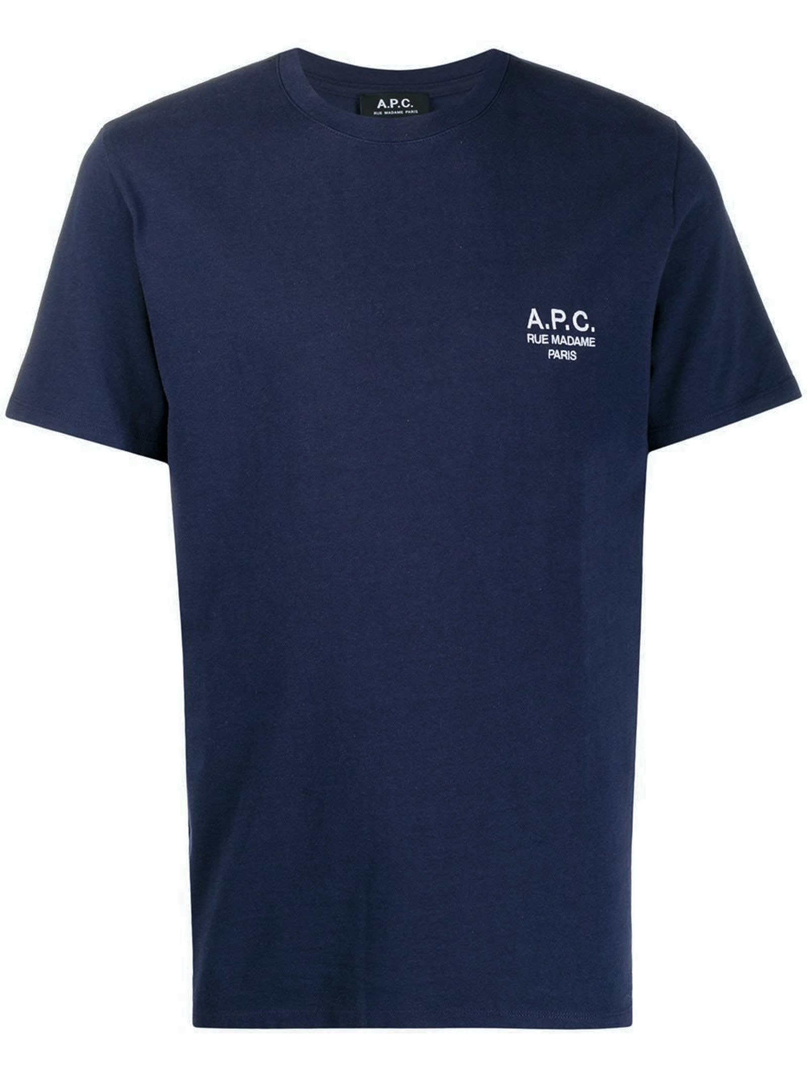A.P.C. Blue Cotton T-shirt