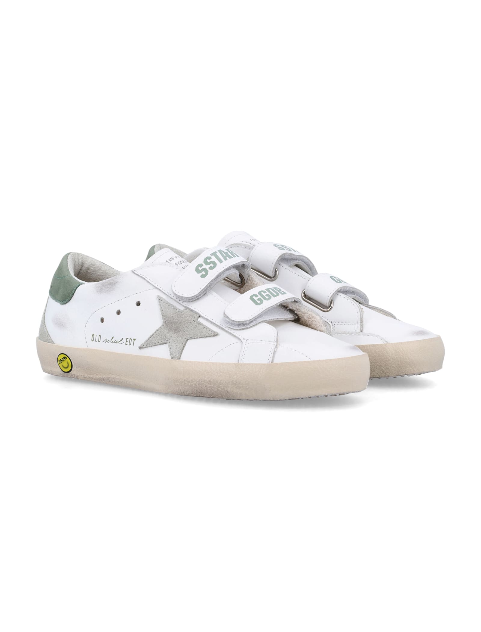 Golden Goose Kid- Old School Sneakers In White/ice