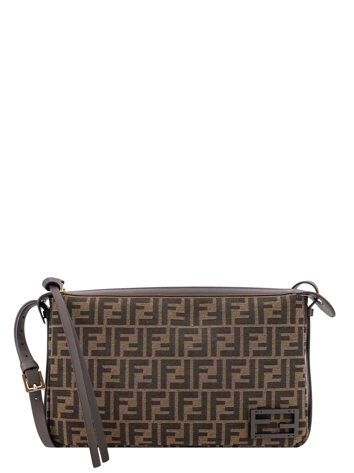 Shop Fendi Simply Shoulder Bag In Brown