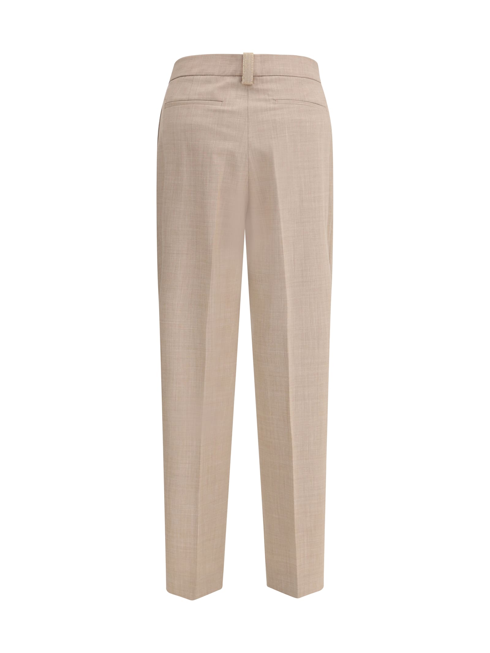 Fabiana Filippi Pleated Front Trousers In Nude