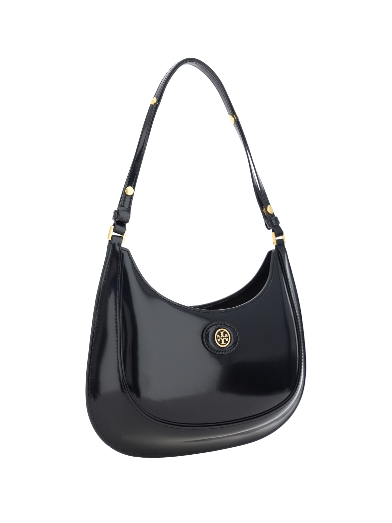 Shop Tory Burch Robinson Shoulder Bag In Black 001