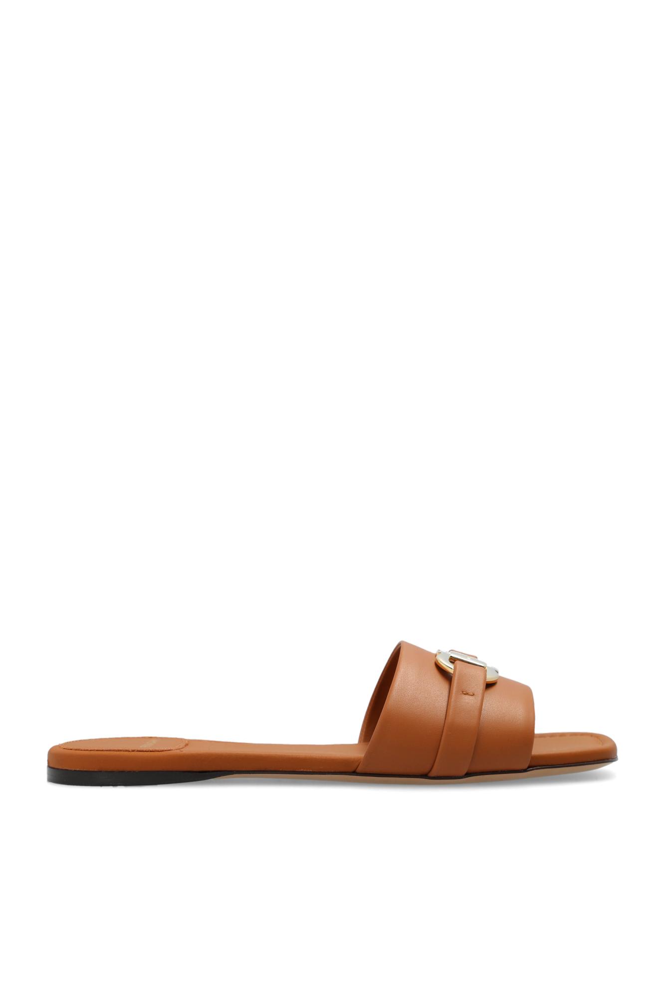 leah Leather Slides