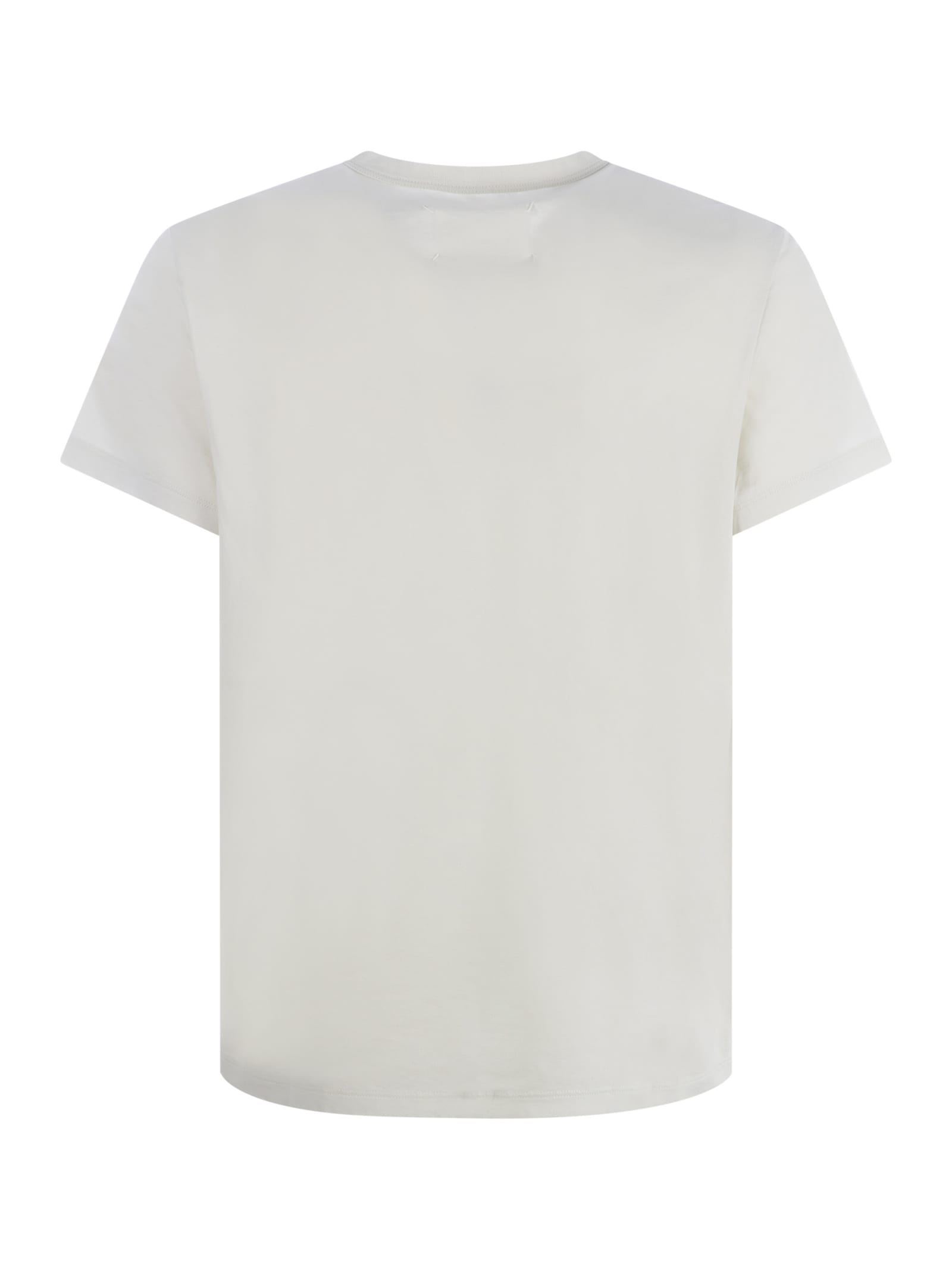Shop Maison Margiela T-shirt  In Cotton In Crema