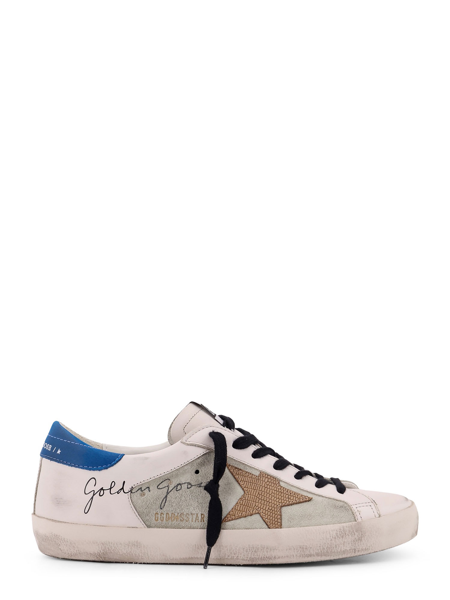 Shop Golden Goose Superstar Double Quarter Sneakers In White