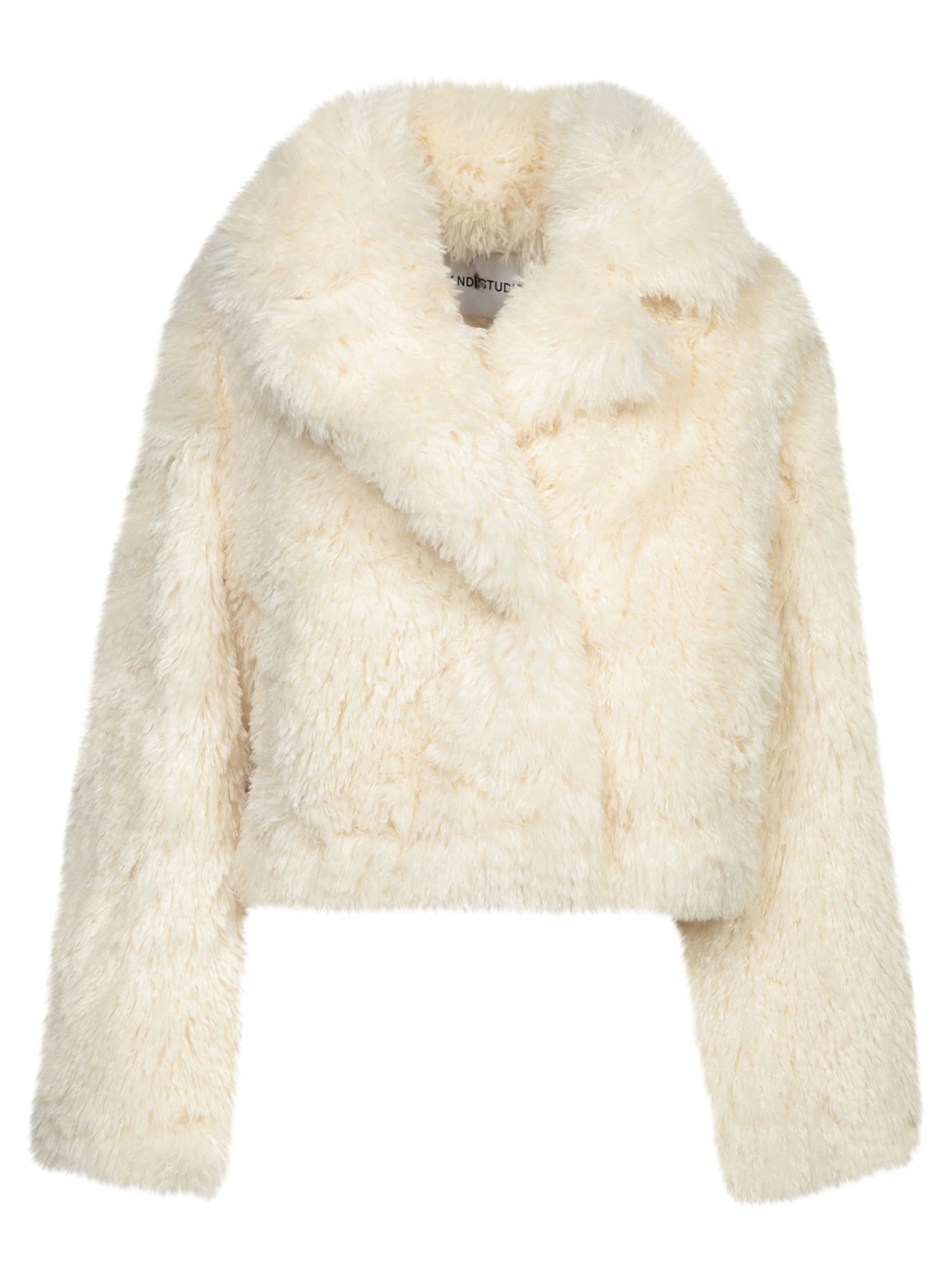 Shop Stand Studio White Faux Fur Jacket