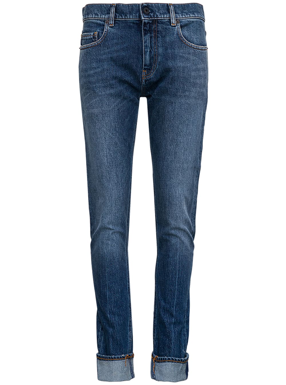 Pence Five Pockets Blue Denim Jeans