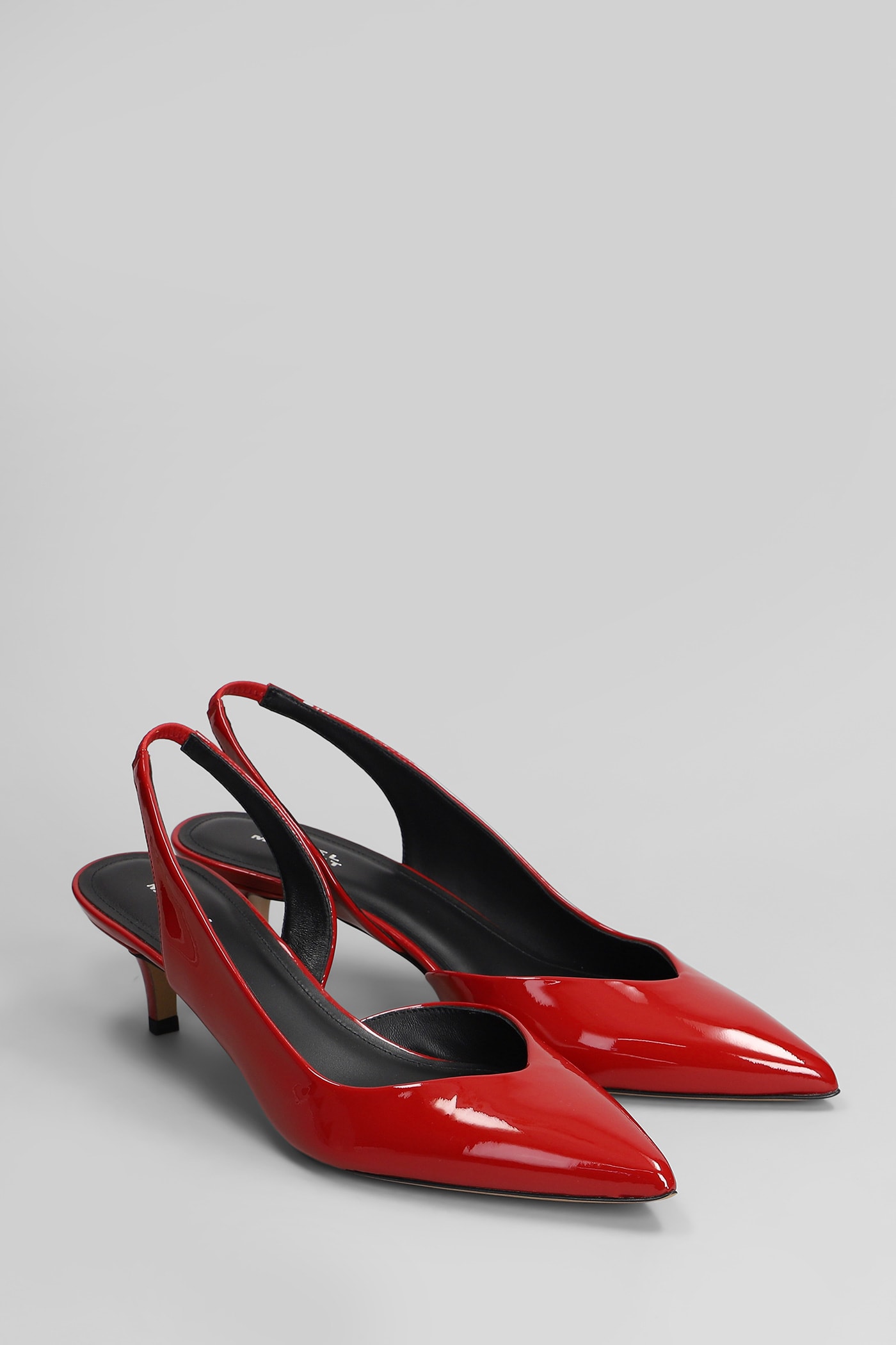 Shop Isabel Marant Padim Pumps In Red Patent Leather