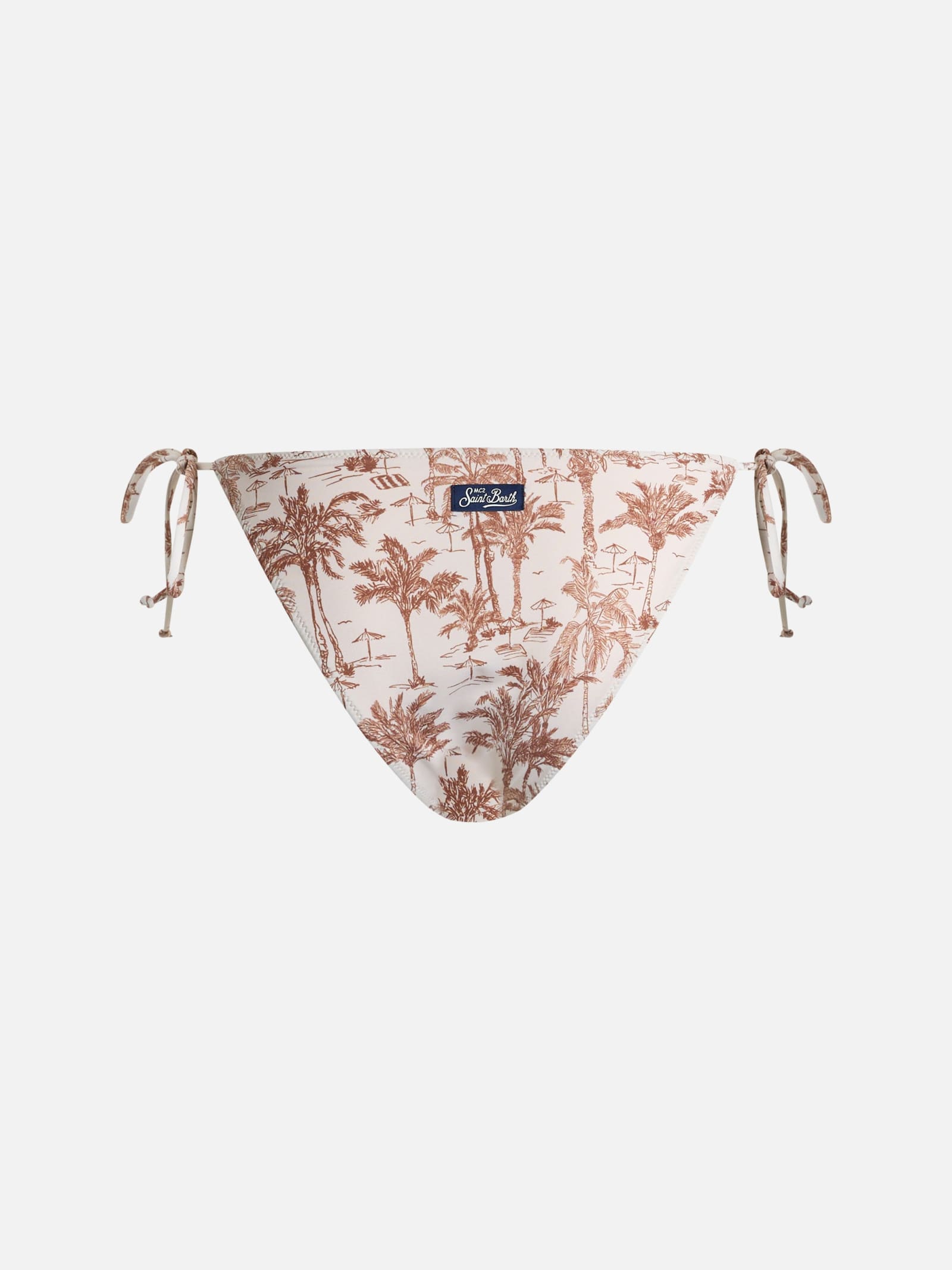 Mc2 Saint Barth Woman Toile De Jouy Classic Swim Briefs Virgo In White