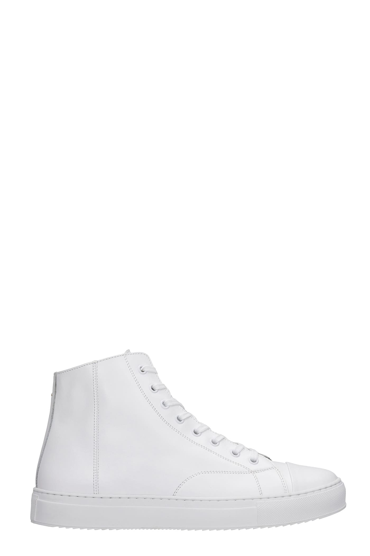 LOW BRAND BASKET SNEAKERS IN WHITE LEATHER,L1SSS215964A001