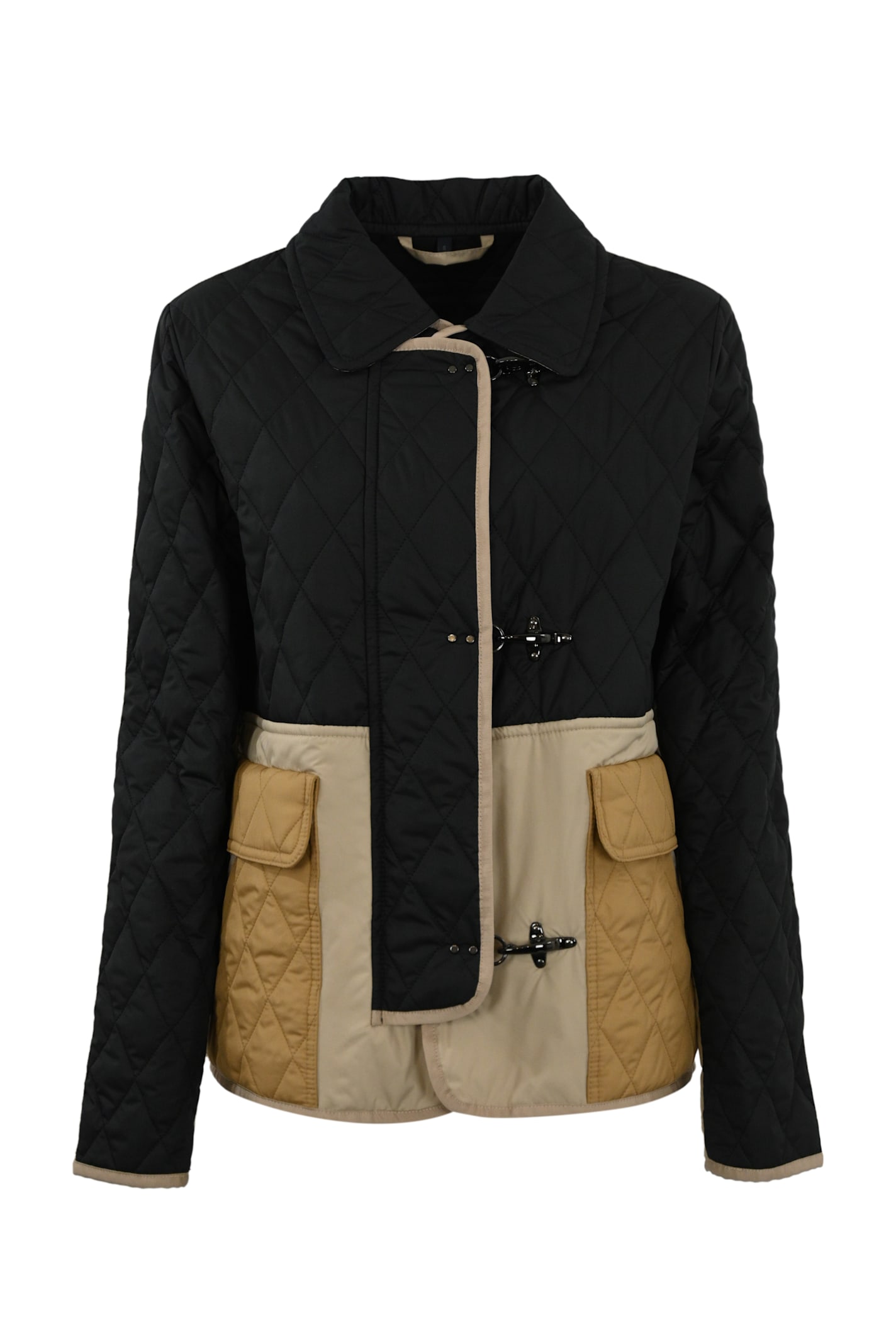 Fay 3-hook Jacket In Quilted Nylon
