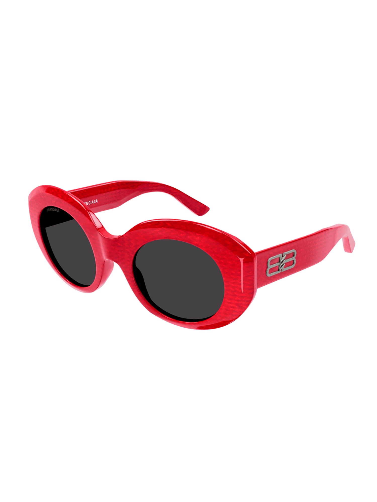 Shop Balenciaga Bb0235s Sunglasses In Red Red Grey
