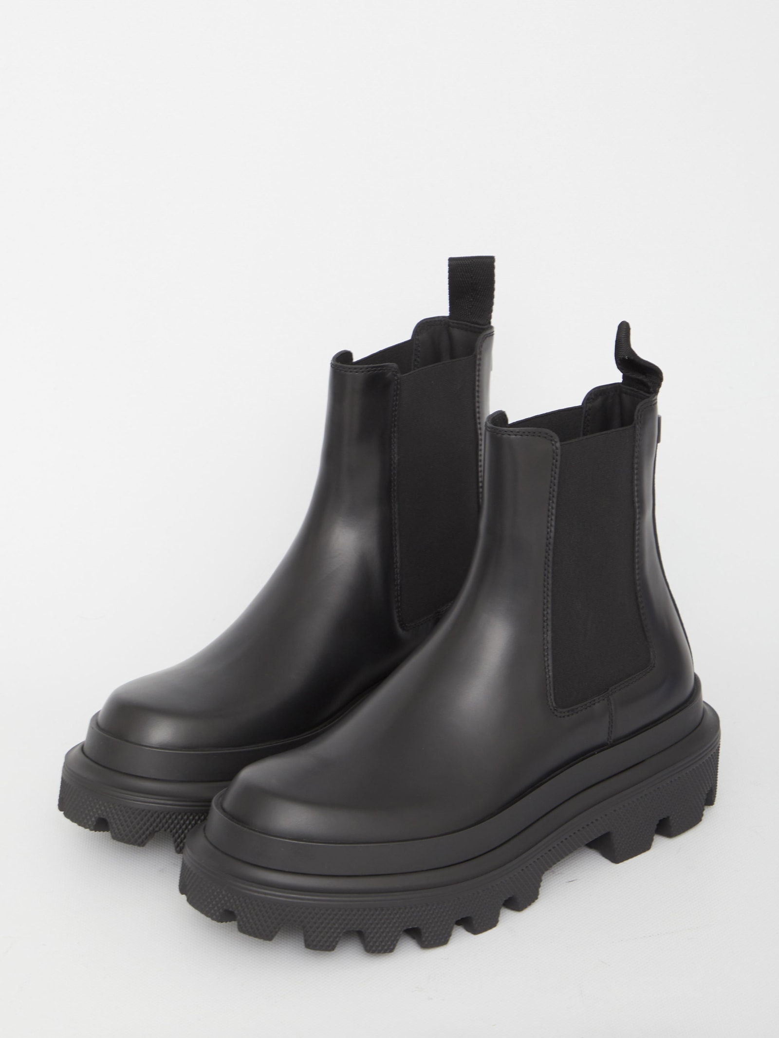 Shop Dolce & Gabbana Chelsea Boots In Black