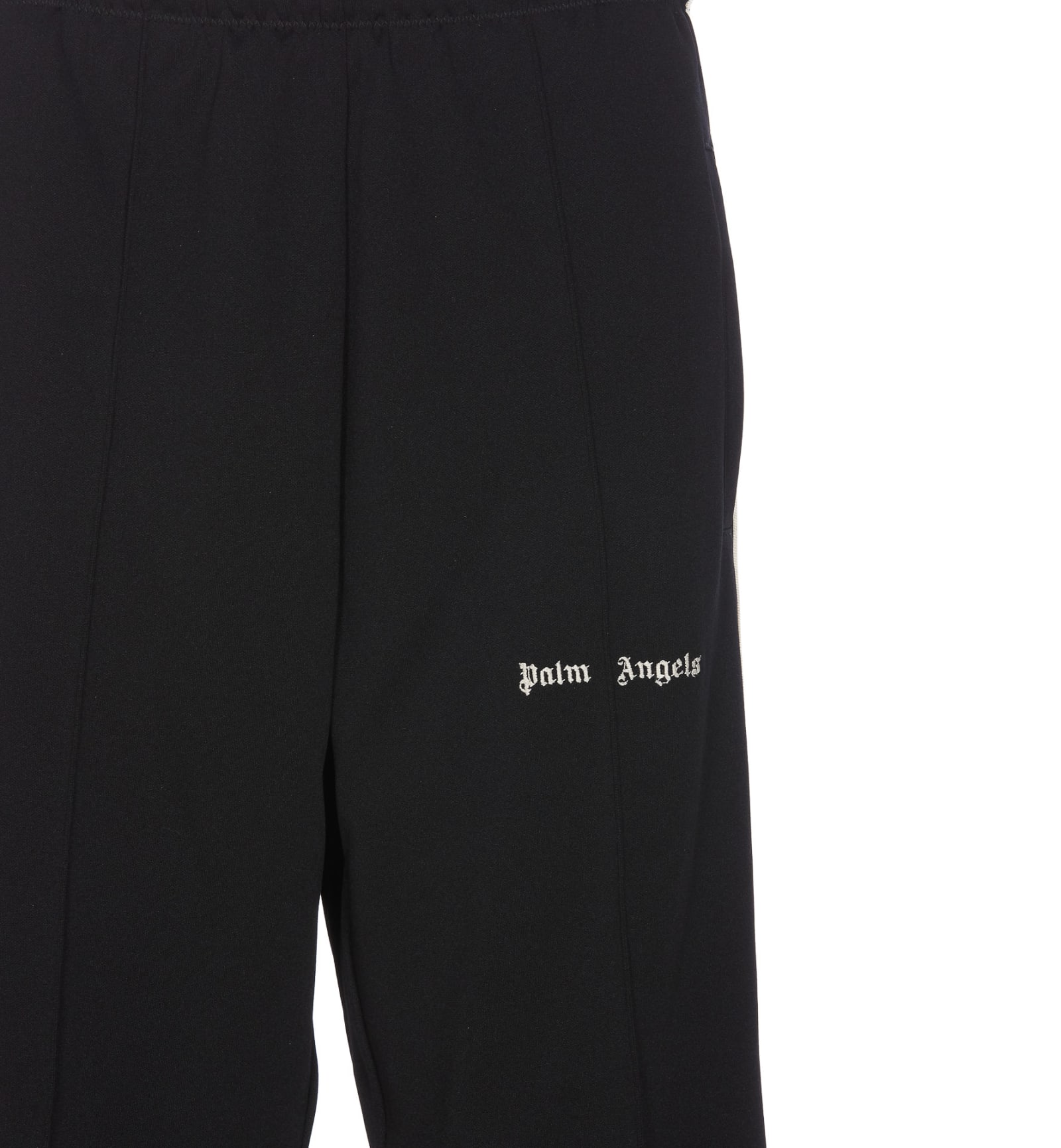 Shop Palm Angels Logo Track Pants In Black