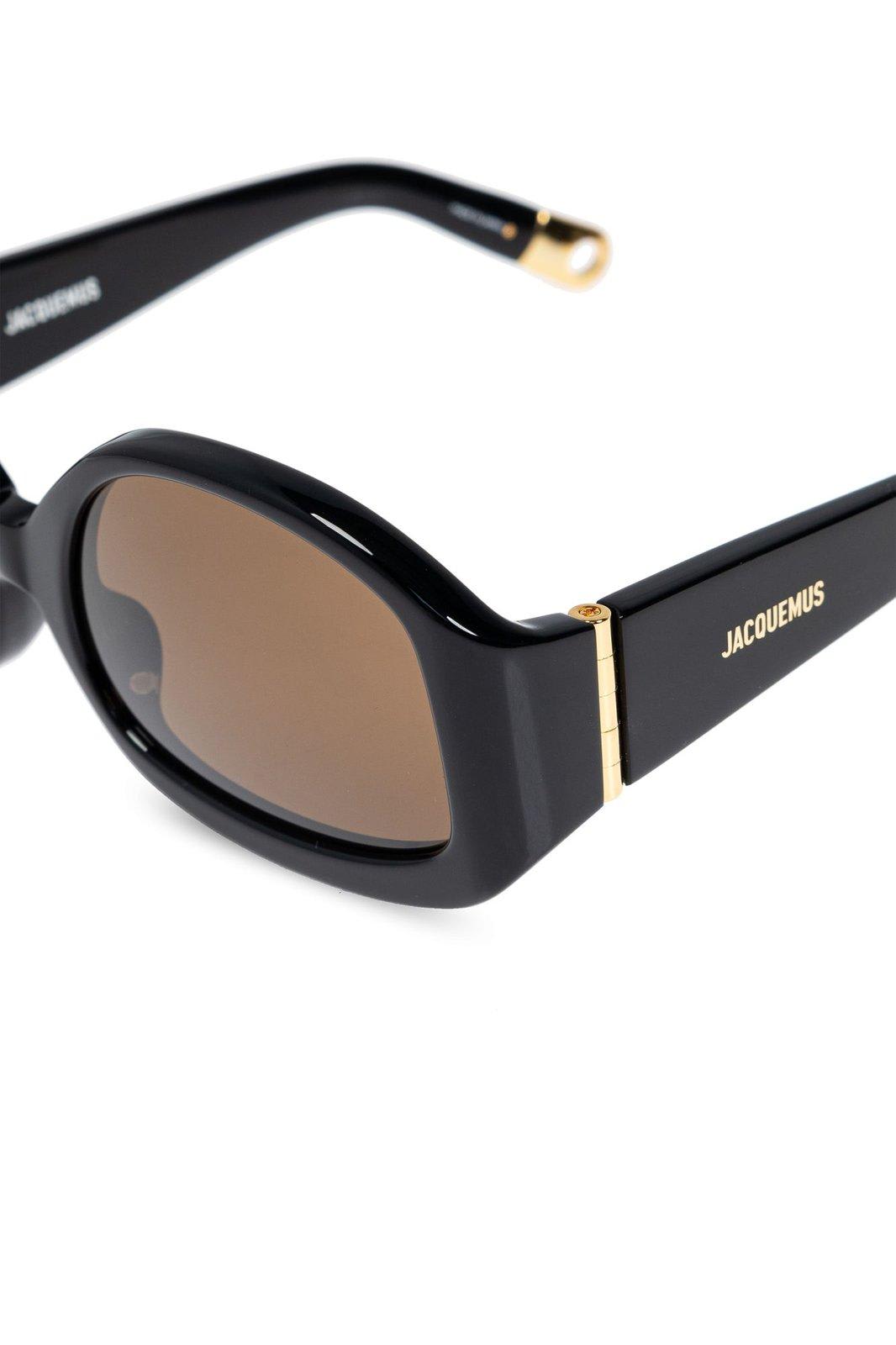 JACQUEMUS OVAL FRAME SUNGLASSES SUNGLASSES