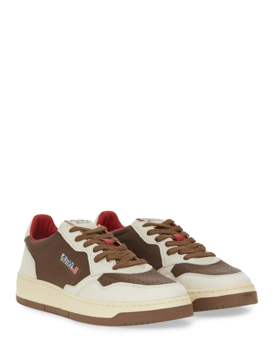 Shop Autry Medalist Sneaker In Brown