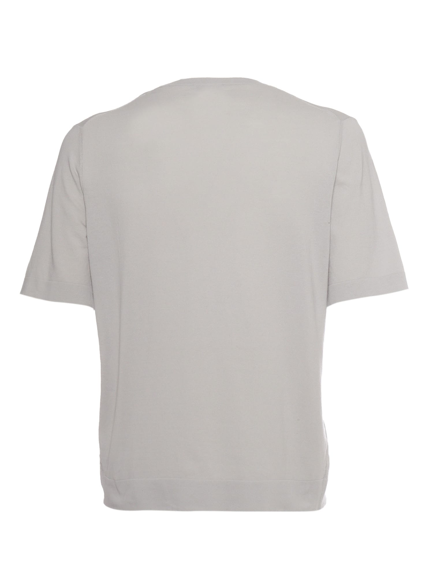 Shop Ballantyne Basic T-shirt In Grey