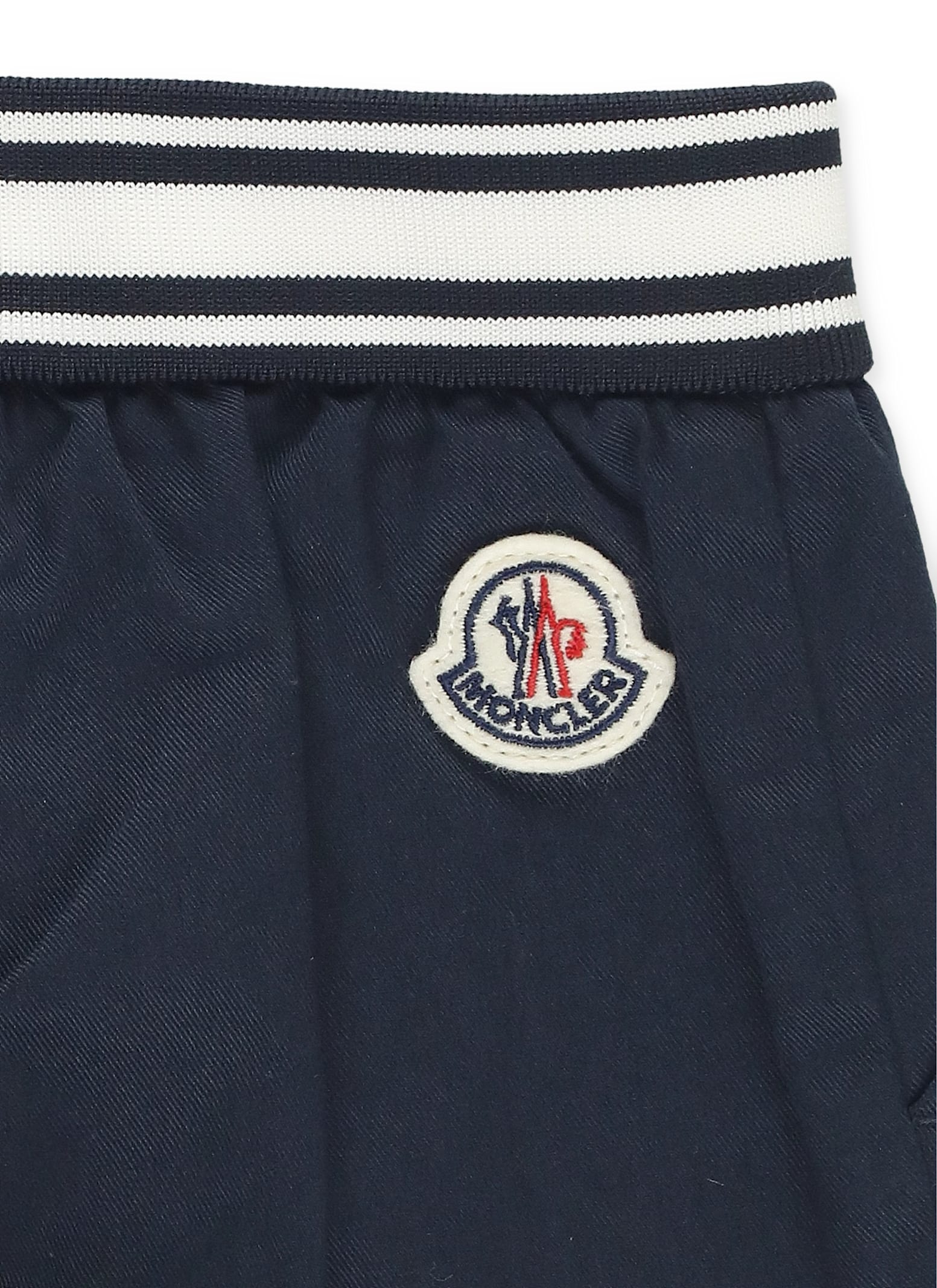 Moncler Logoed Pants In Blue