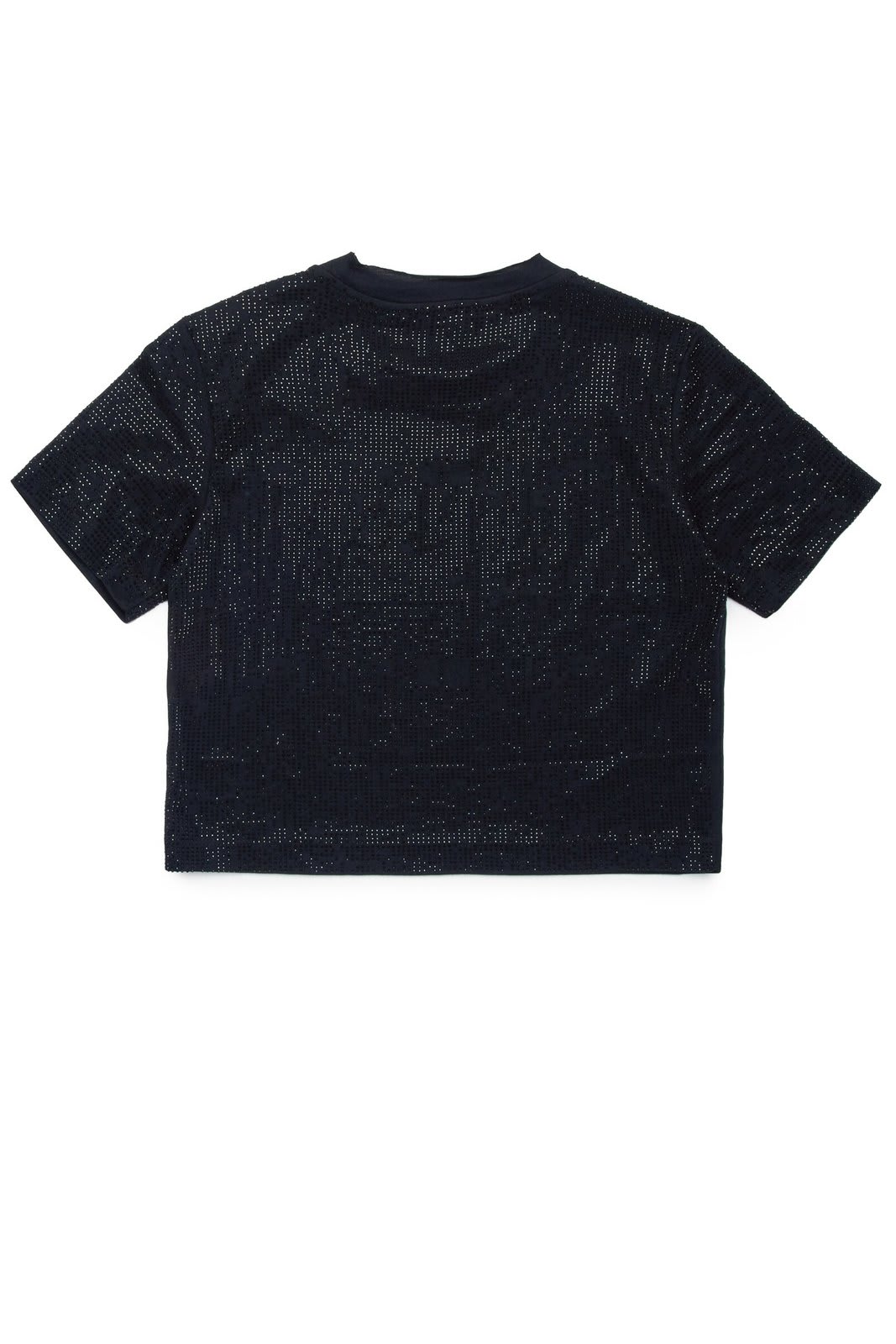 Shop Diesel Allover Stud Crewneck T-shirt In Black