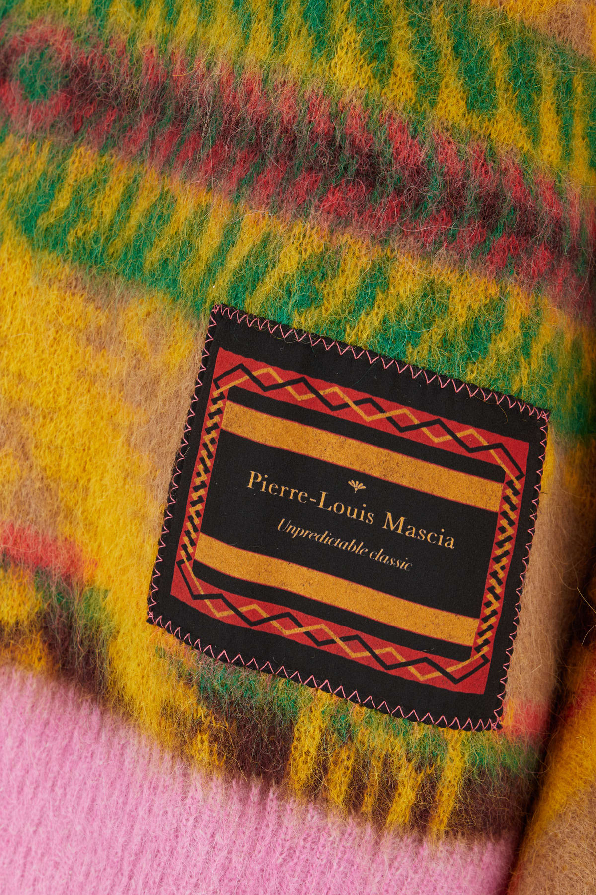 PIERRE-LOUIS MASCIA MULTICOLOR ALPACA BLEND SWEATER 