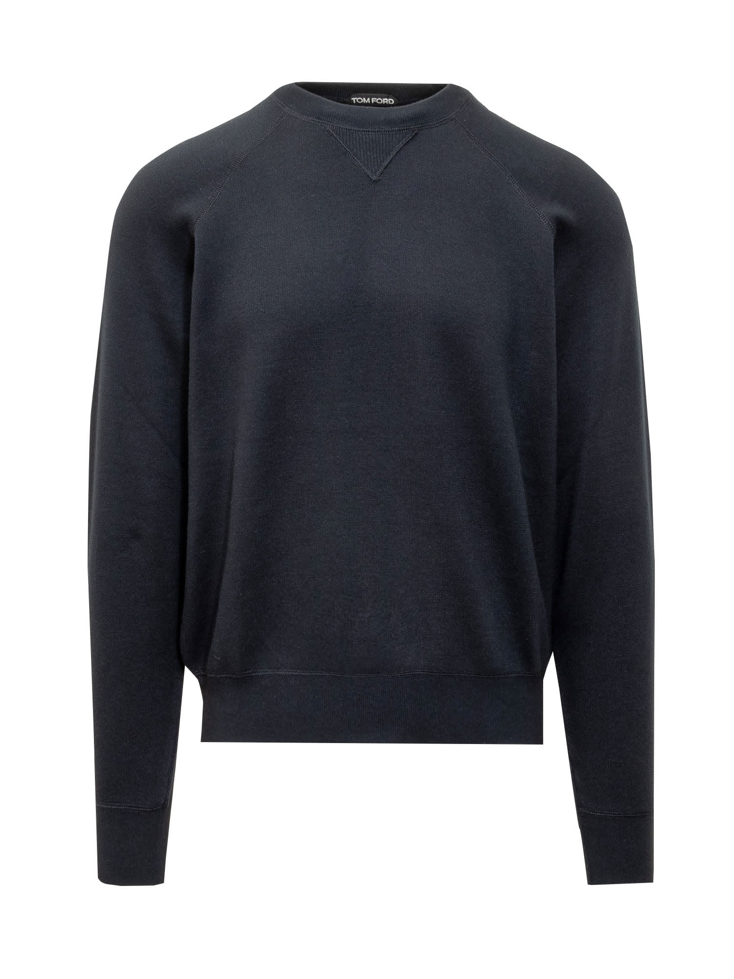 Shop Tom Ford Pullover In Midnight Navy