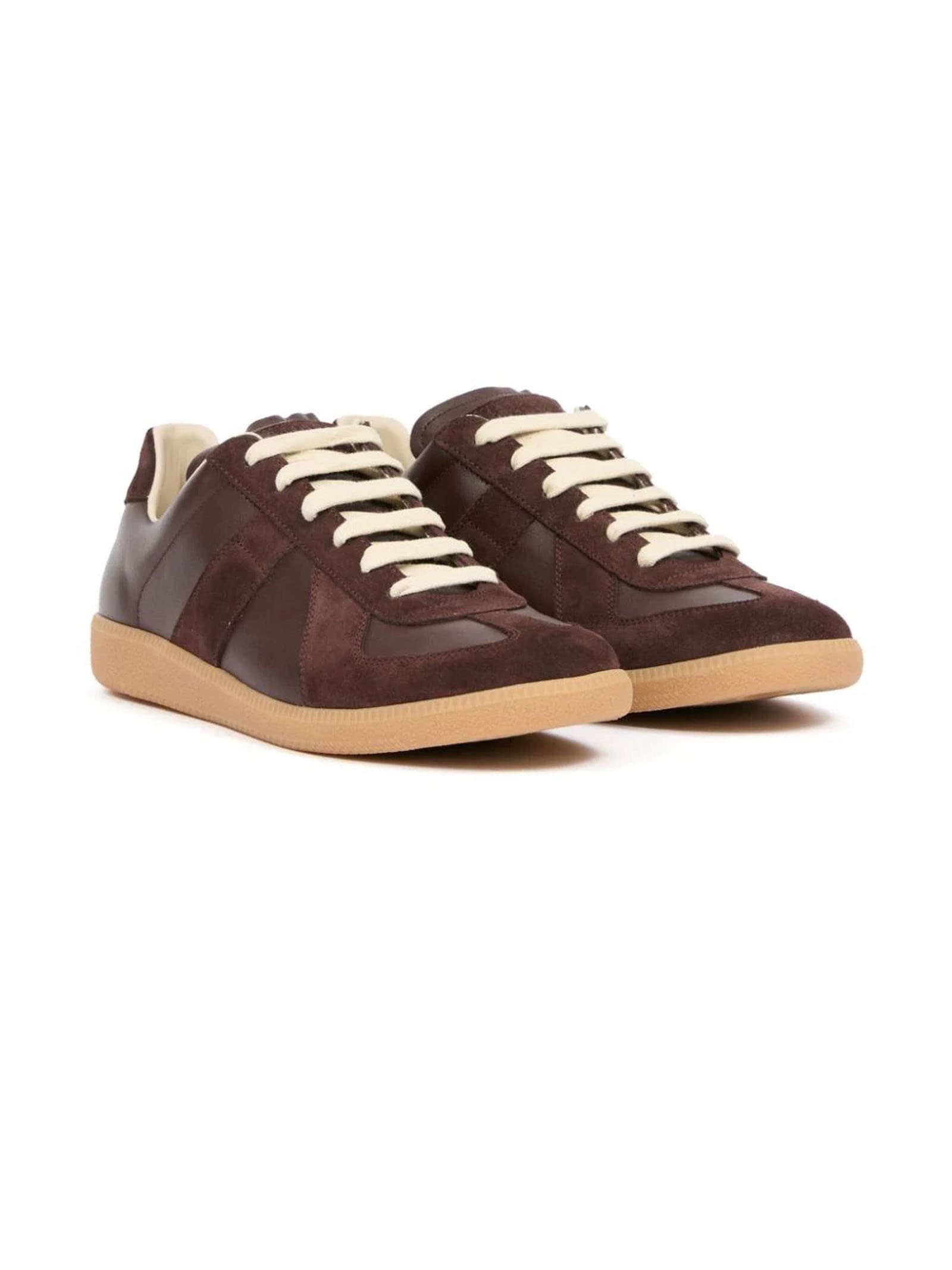 Shop Maison Margiela Sneakers Brown