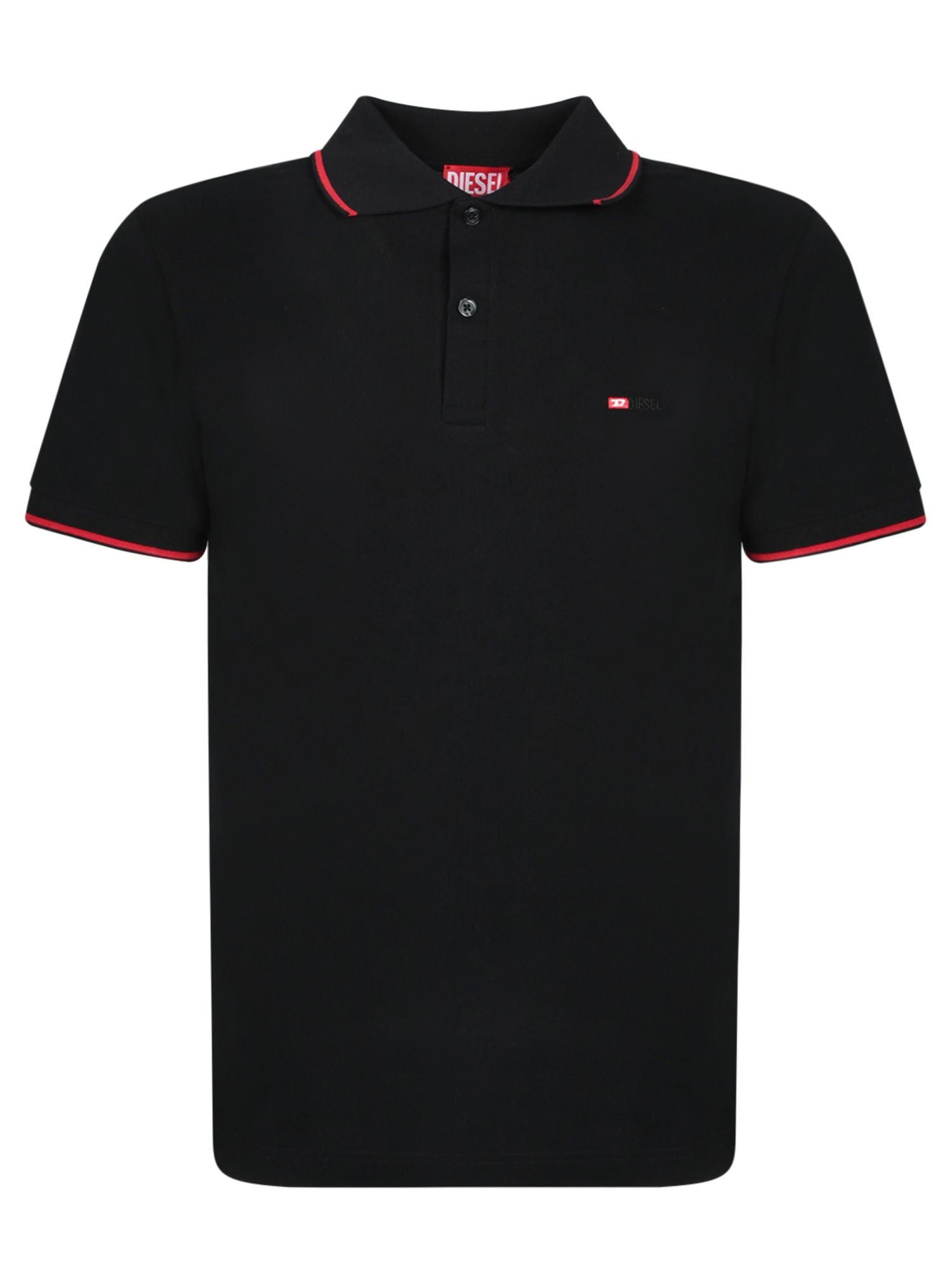 Tferry Black Cotton Polo Shirt