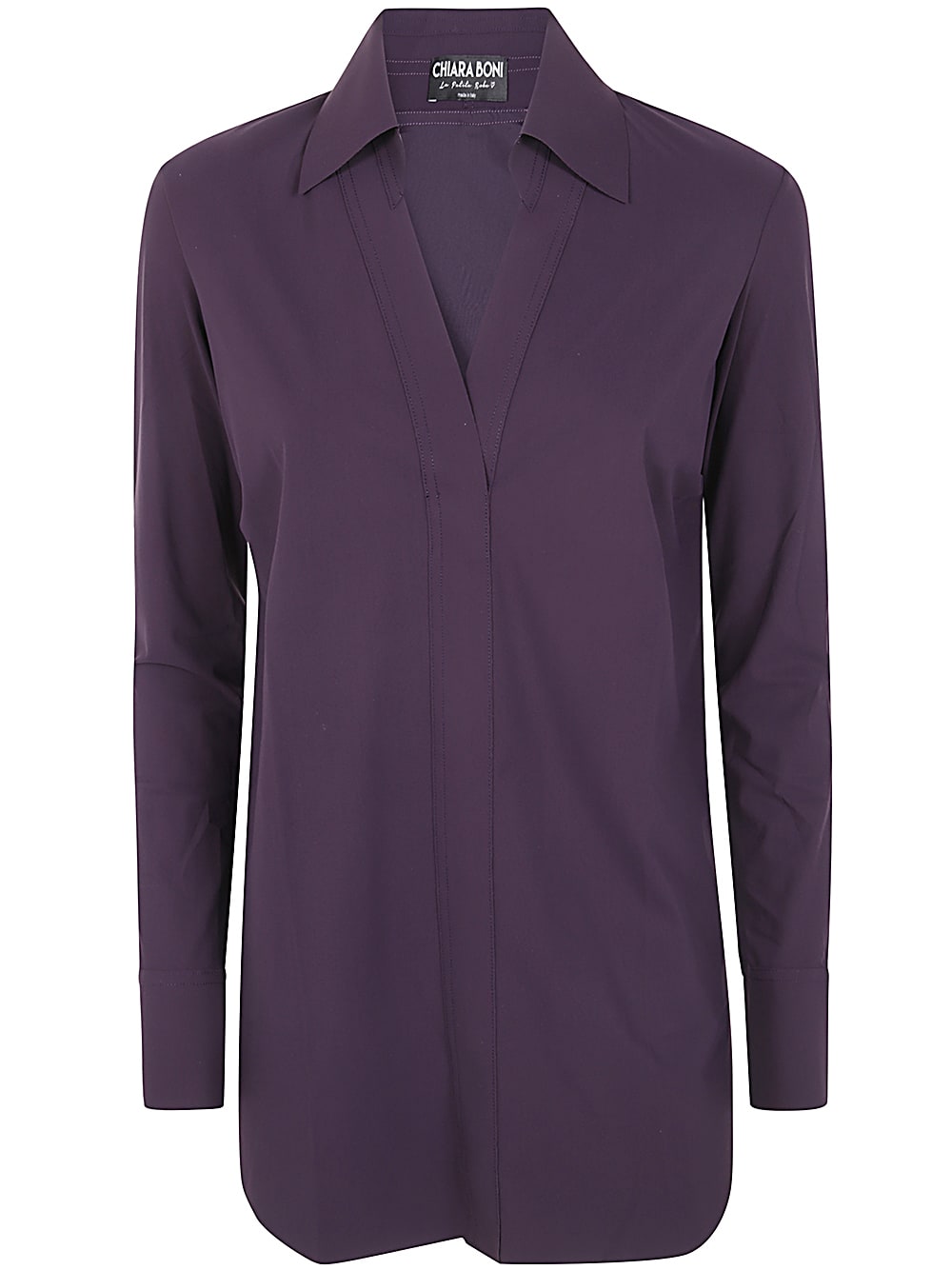 Shop La Petit Robe Di Chiara Boni Atena Slim Shirt Jersey In Pomace