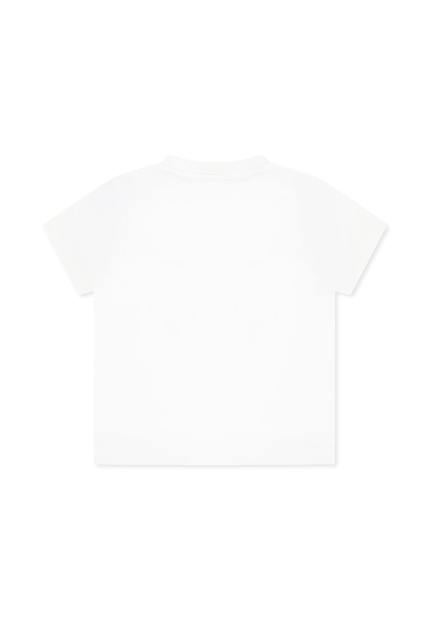 Hugo Boss White T-shirt For Baby Boy With Logo In White