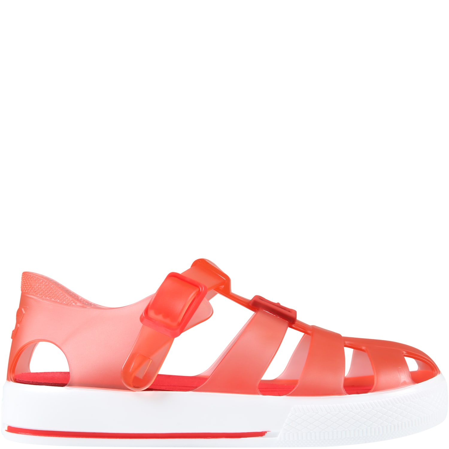 Dolce & Gabbana Red Sandals For Kids With Logo