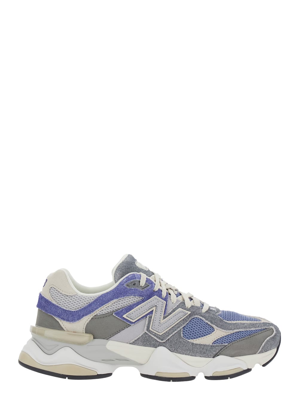 Multicolor Low Top Sneaker With Logo Detail On The Side In Suede And Tech Fabric Unisex