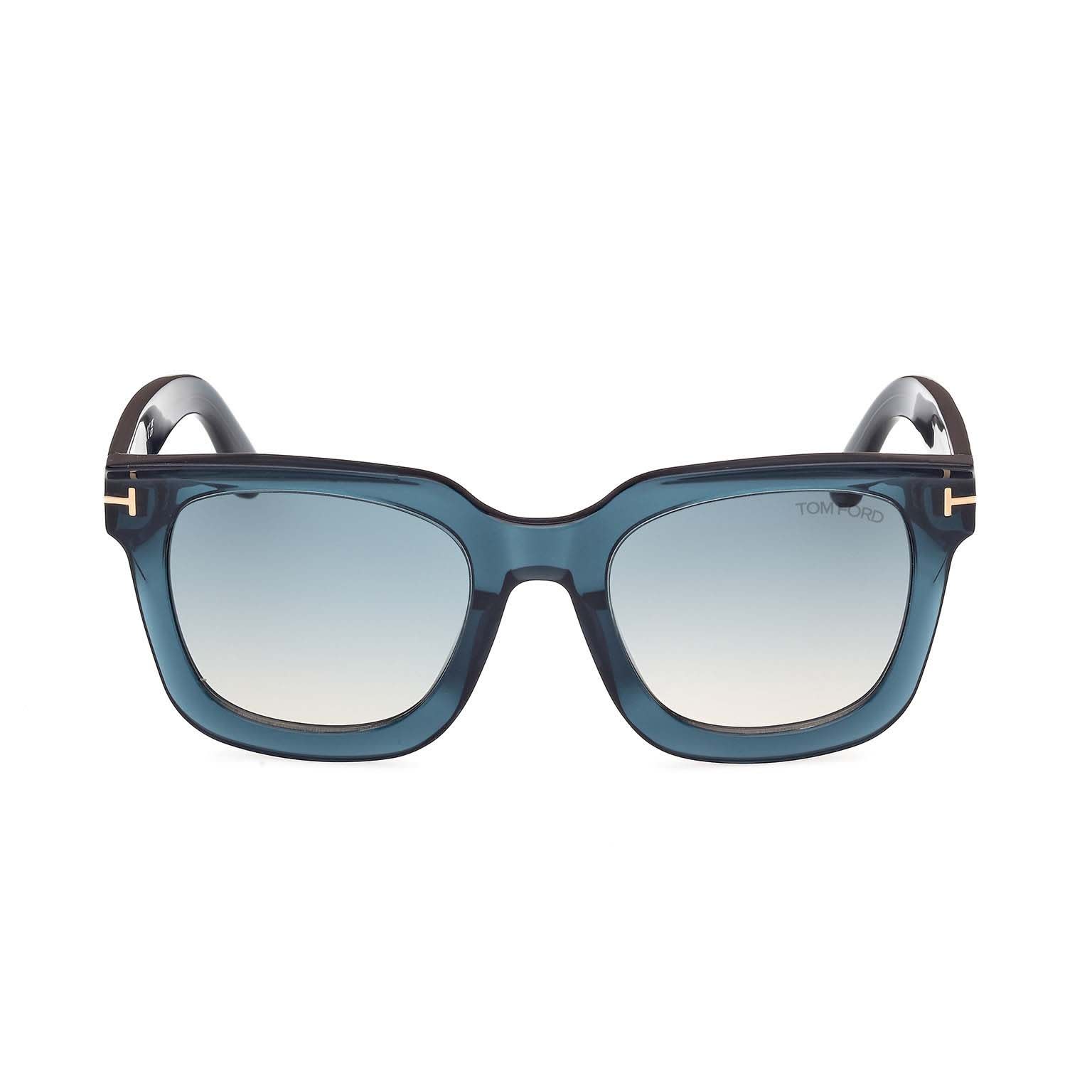 Shop Tom Ford Sunglasses In Azzurro/verde Sfumato