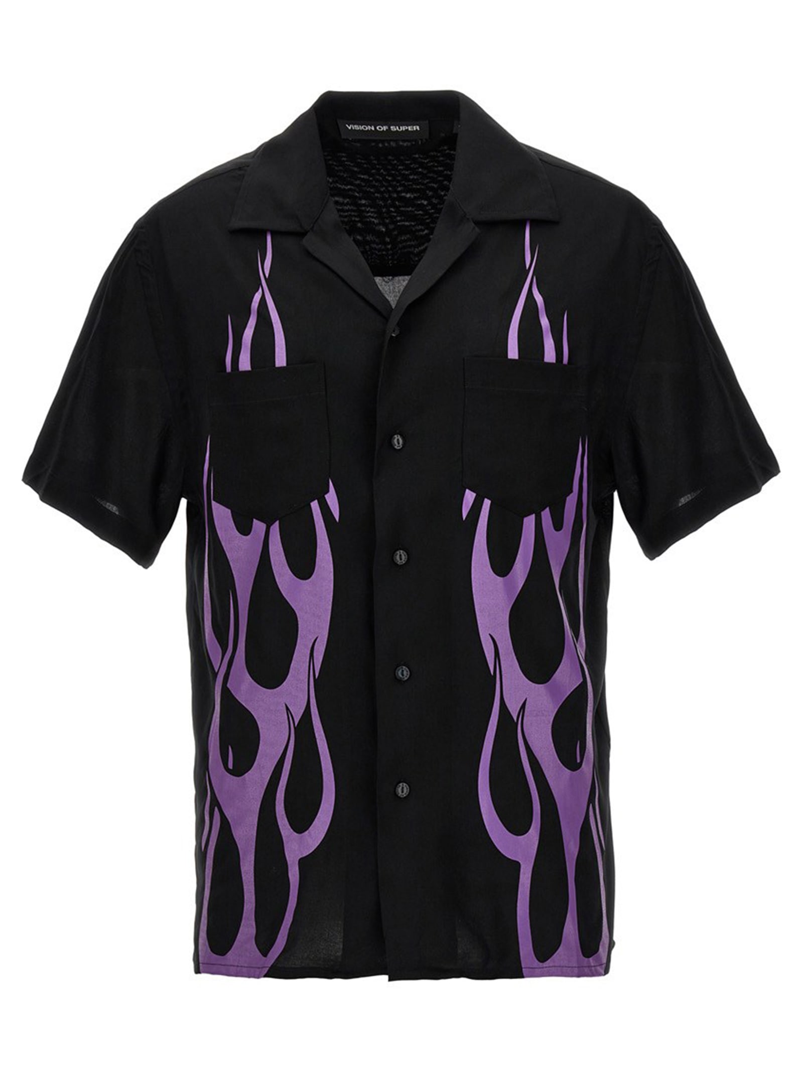 Vision Of Super A Short Sleeved Shirt In Black