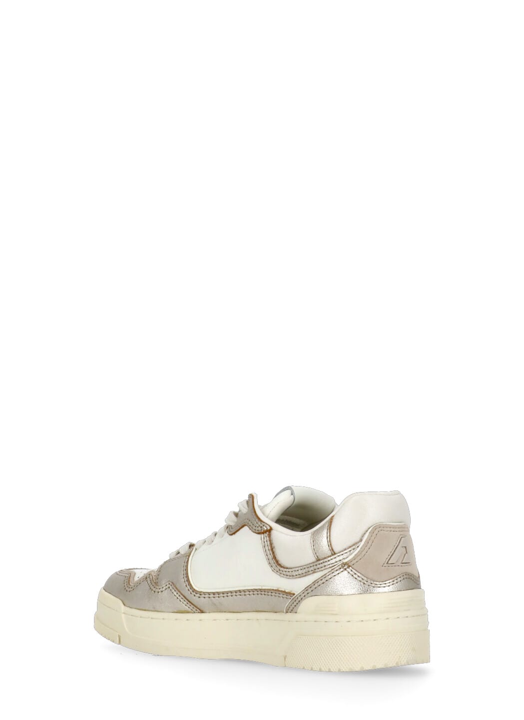 Autry Clc Low Sneakers In White Suede And Leather In White