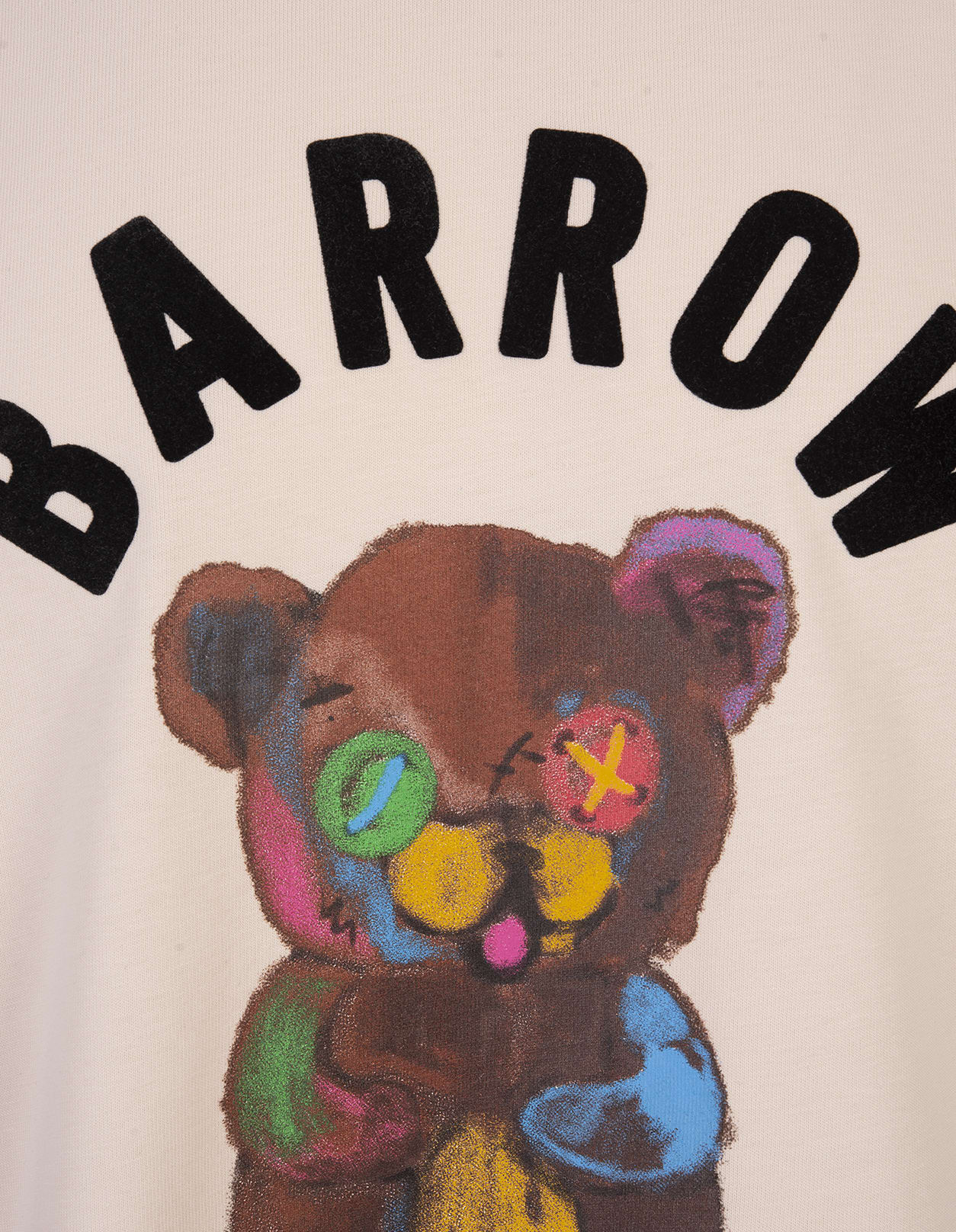 Shop Barrow Dove T-shirt With Bear In Brown