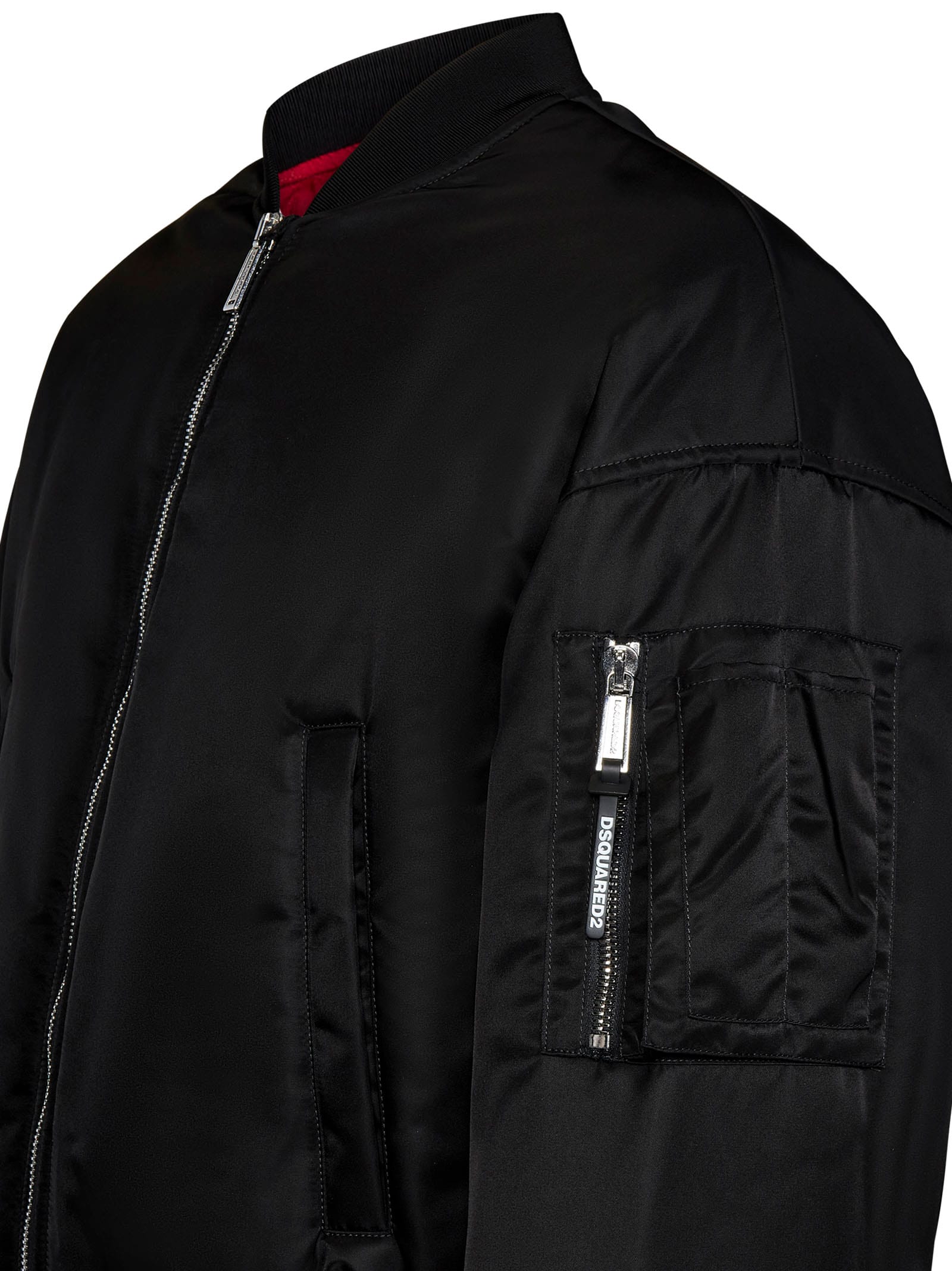 Shop Dsquared2 80s Nylon Jacket In Black