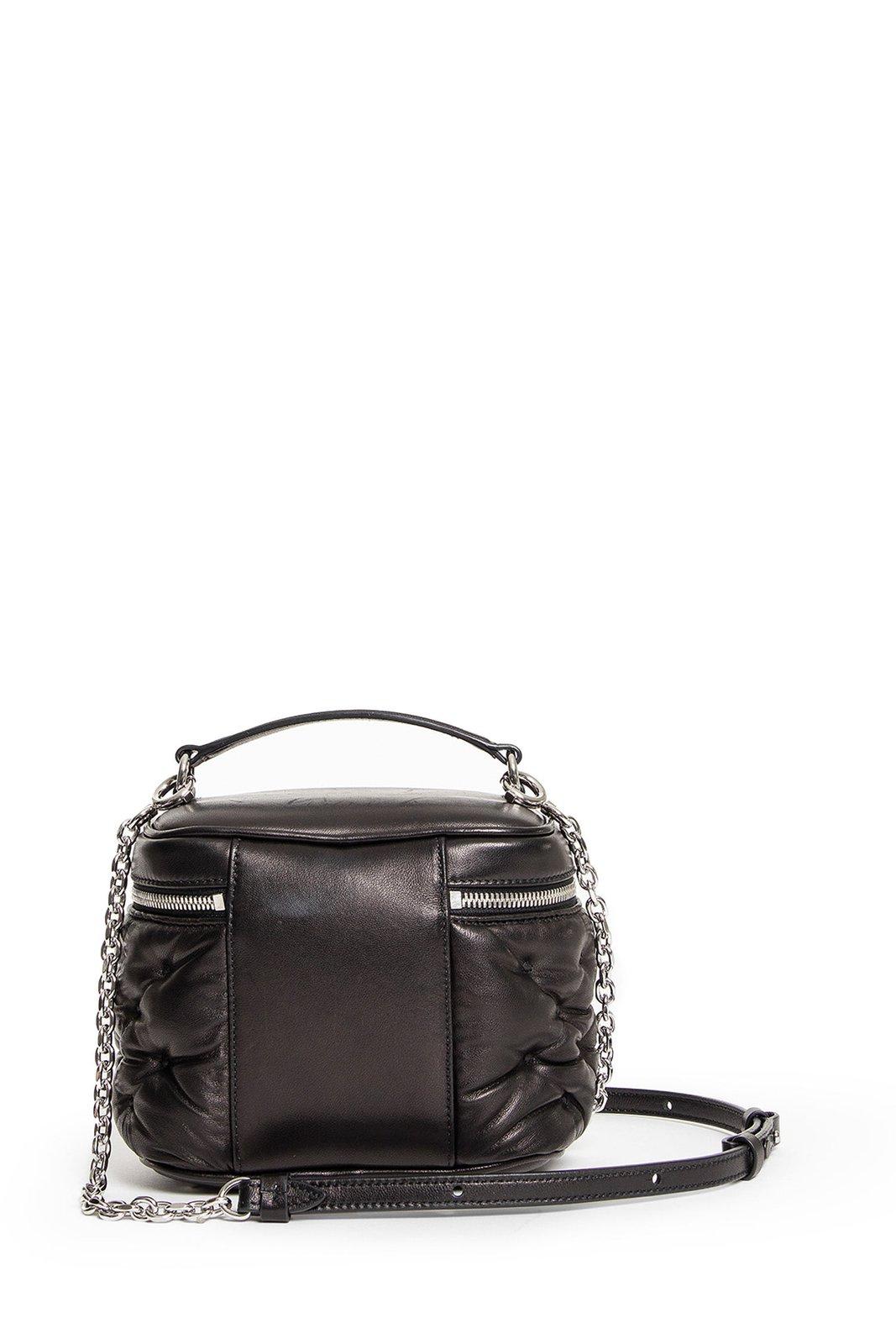 Shop Maison Margiela Glam Slam Top Handle Bag In Black