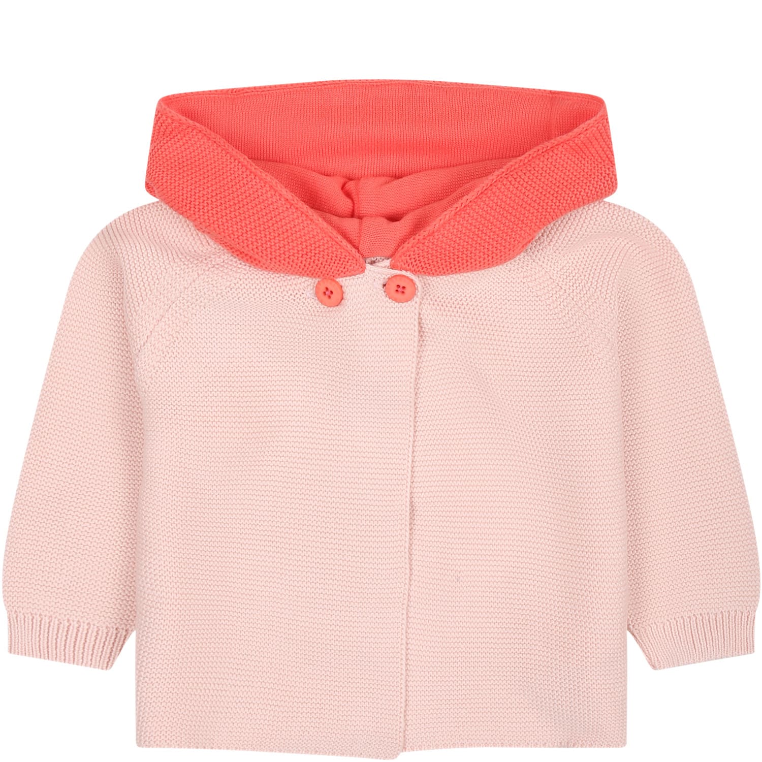 Stella Mccartney Pink Cardigan For Baby Girl