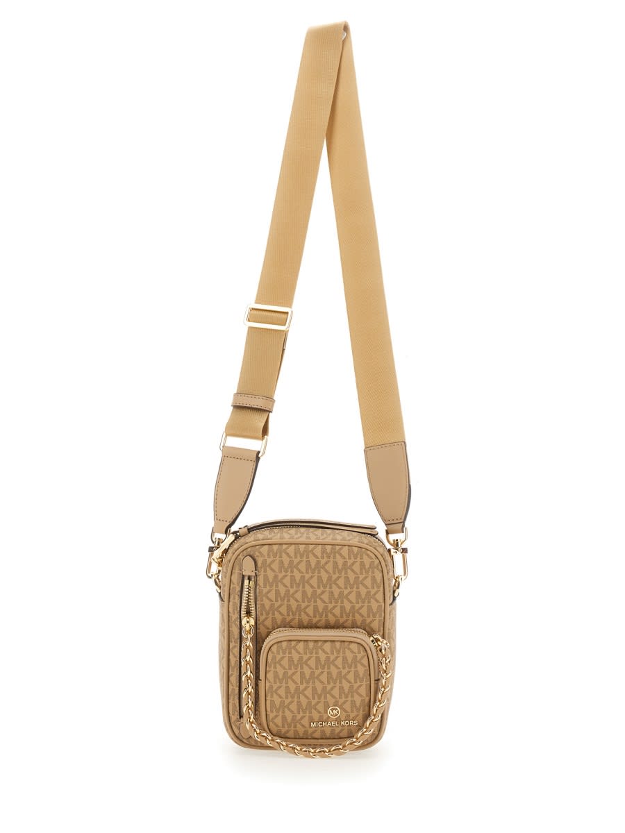 Michael Kors Elliot Bag With Adjustable Shoulder Strap In Beige