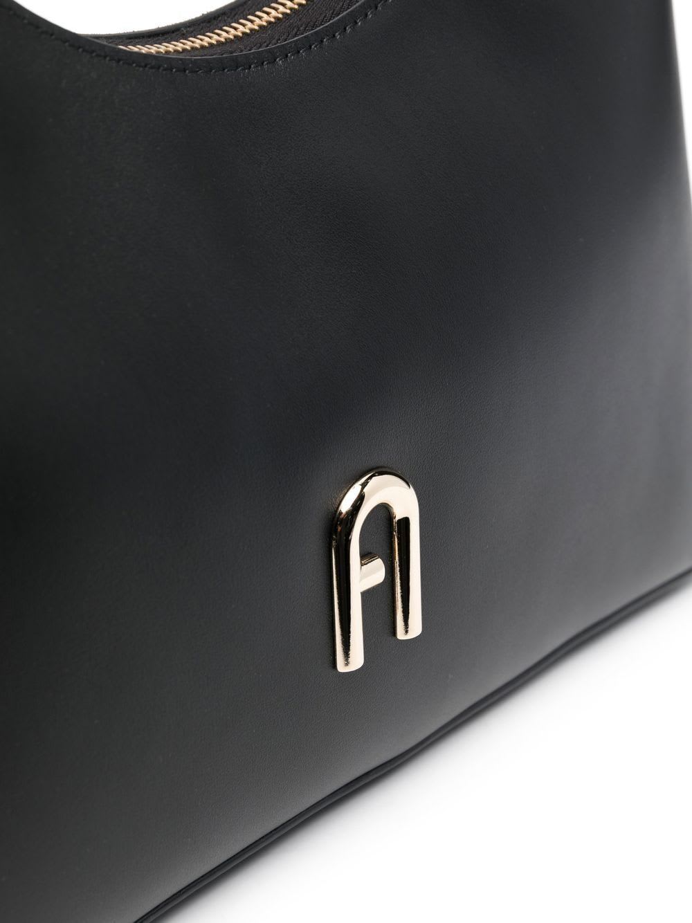 Shop Furla Diamante Small Shoulder Bag In Black