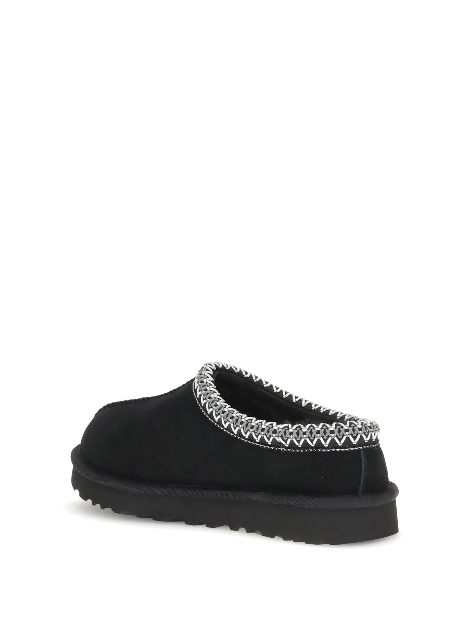 Ugg Tasman Slip-on Shearling Flat Mules In Black