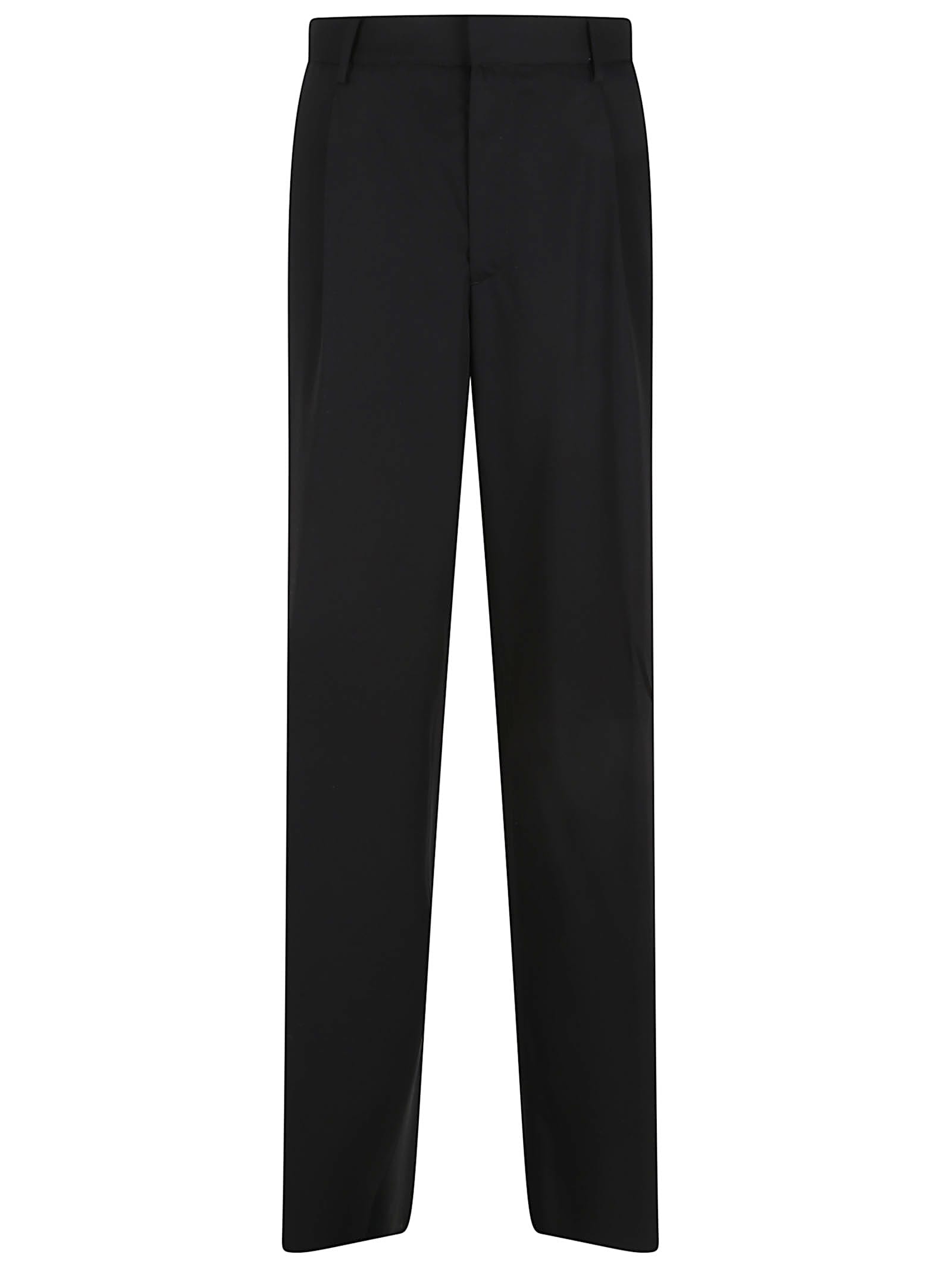 Lardini Trousers With Pleated Front And Belt Loops