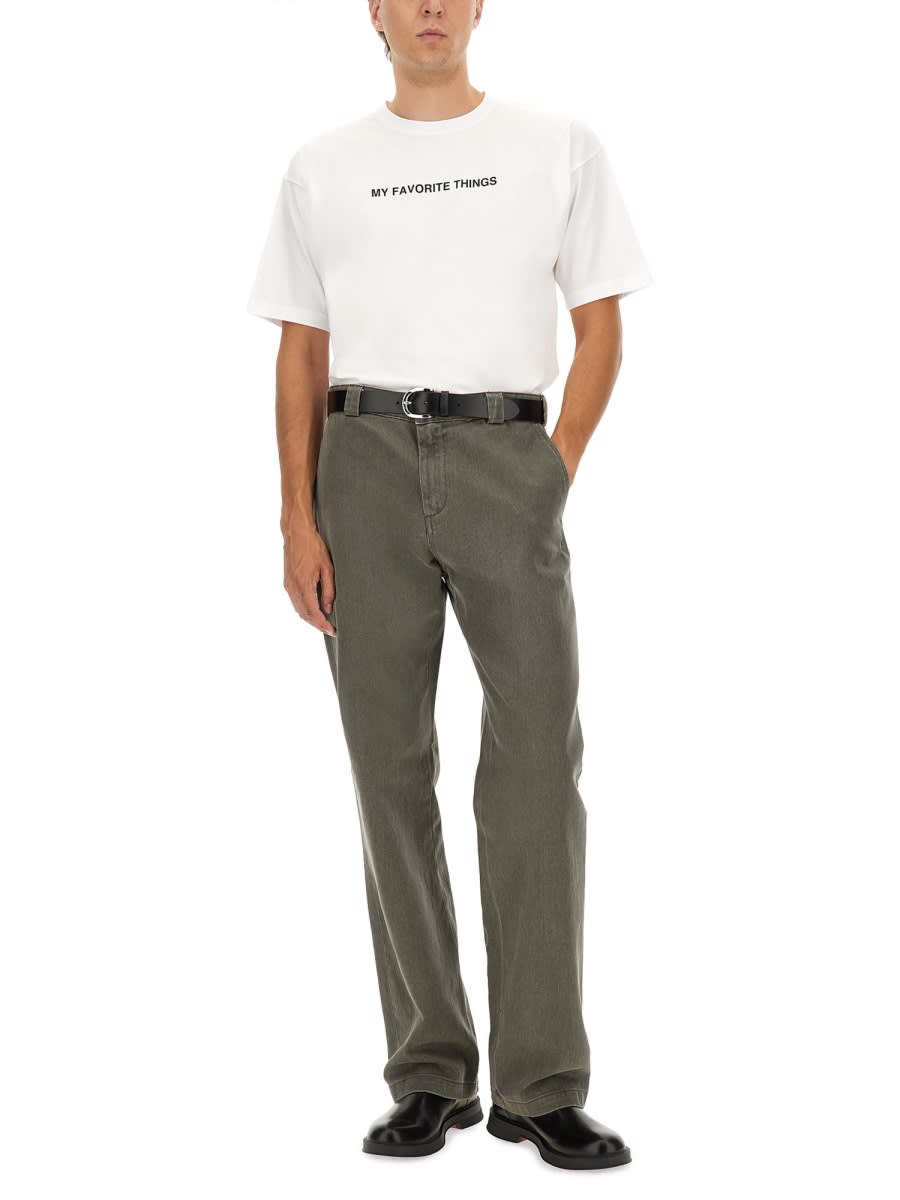 Aspesi T-shirt With "my Favorite Things" Print In White