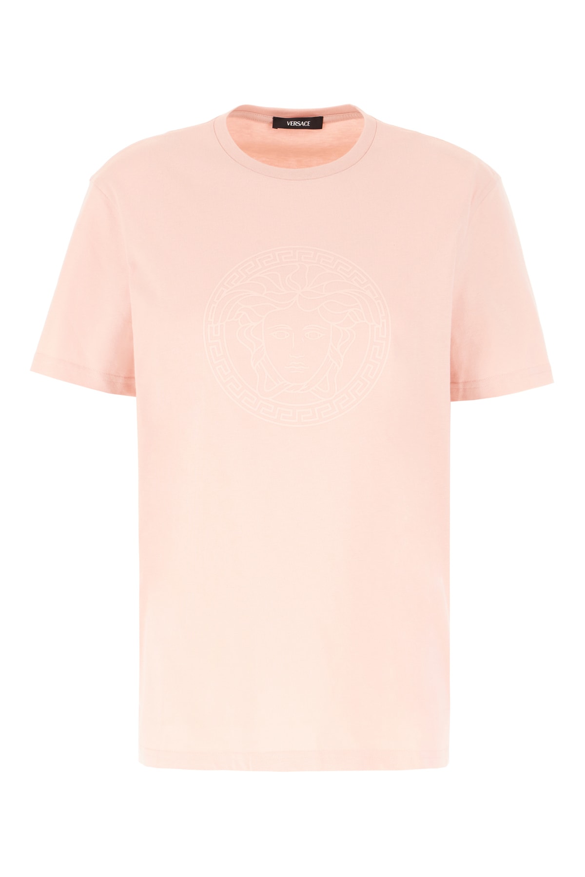 Versace Pink Cotton T-shirt In Dustyrose