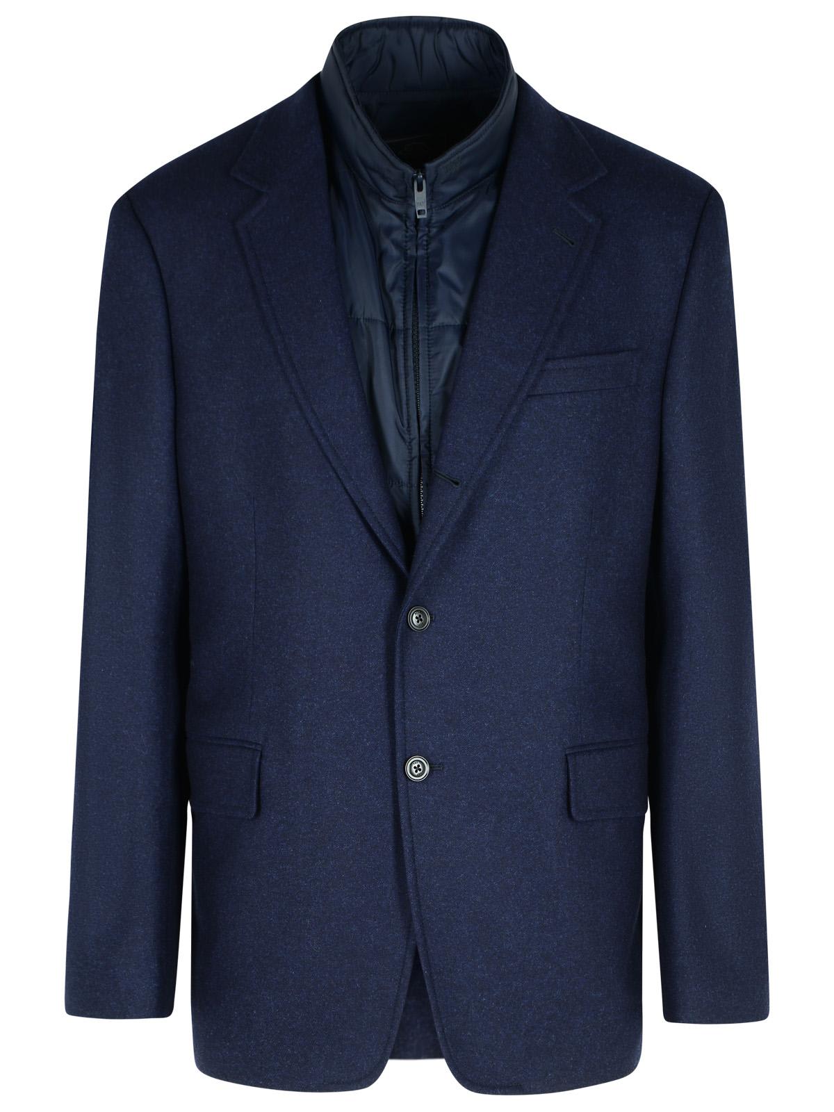 Fay Two-button Peak-lapel Jacket In Blue
