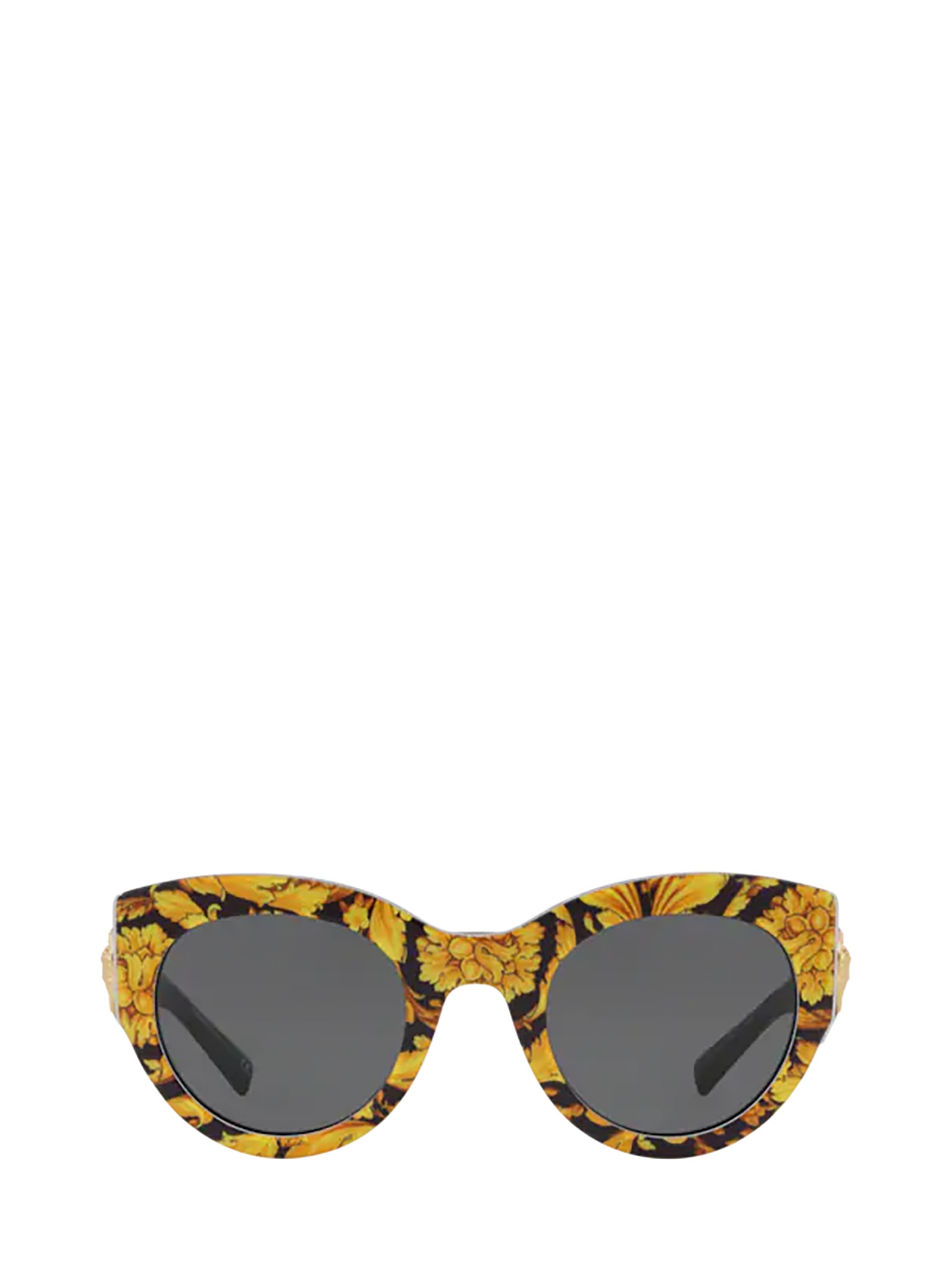 Versace Ve4353 Baroque Yellow / Black Sunglasses